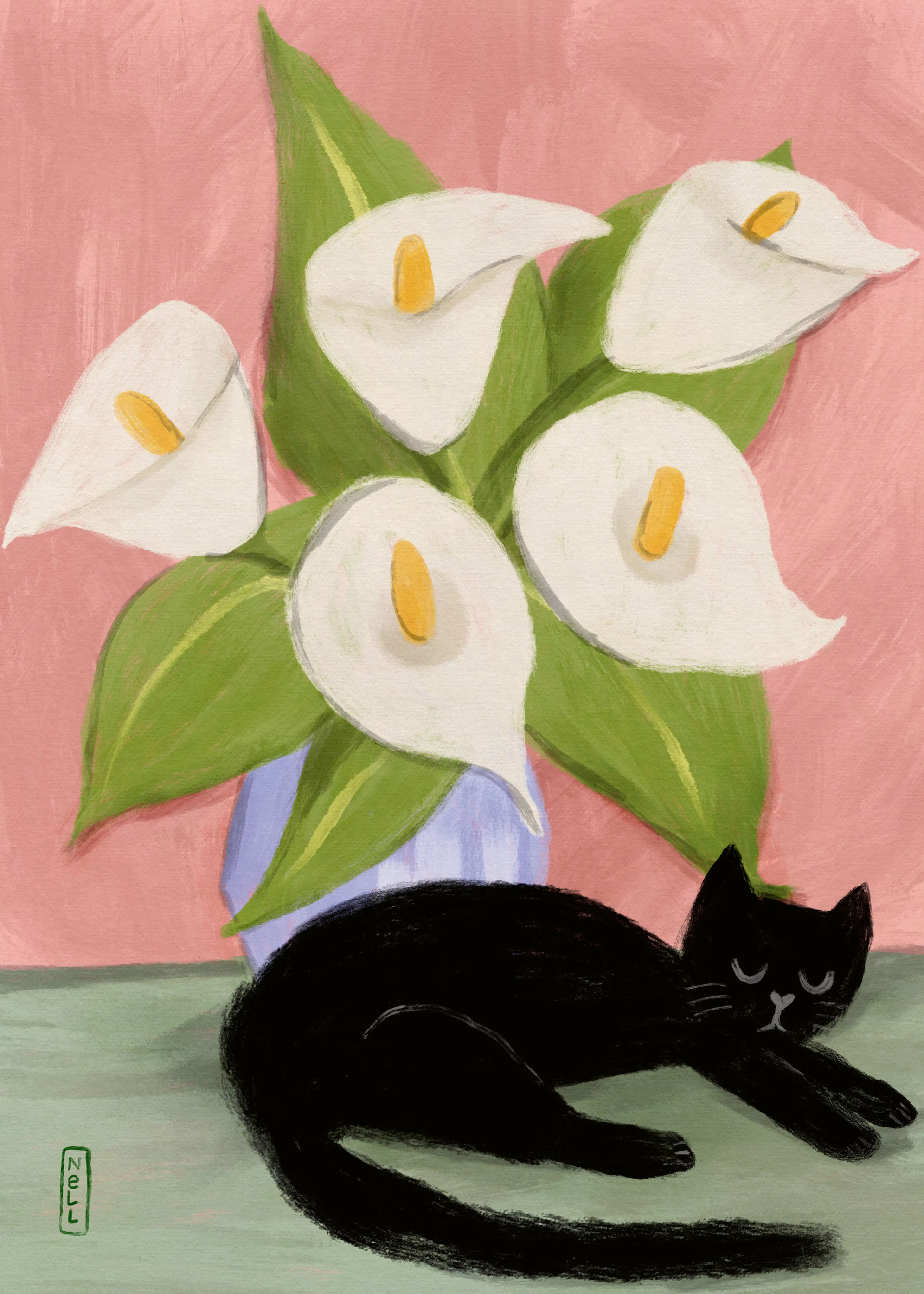 Black Cat Serenity Poster 0