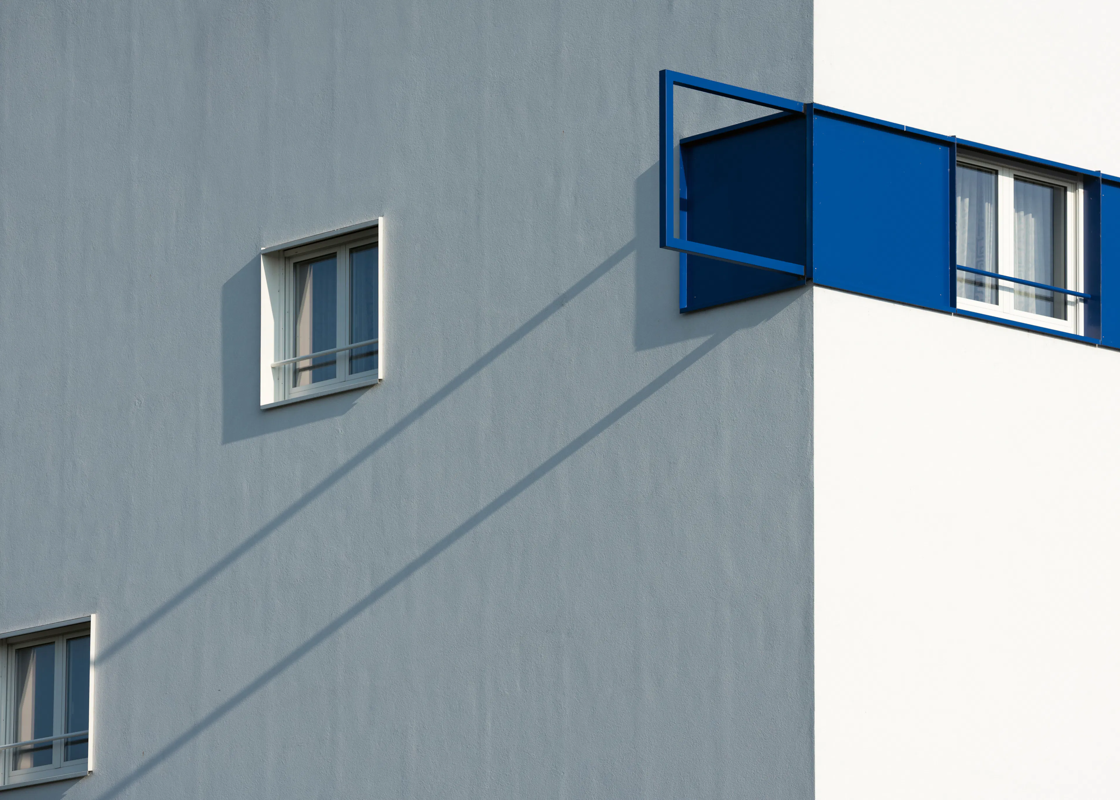 Blauwe Schaduwen Poster 0