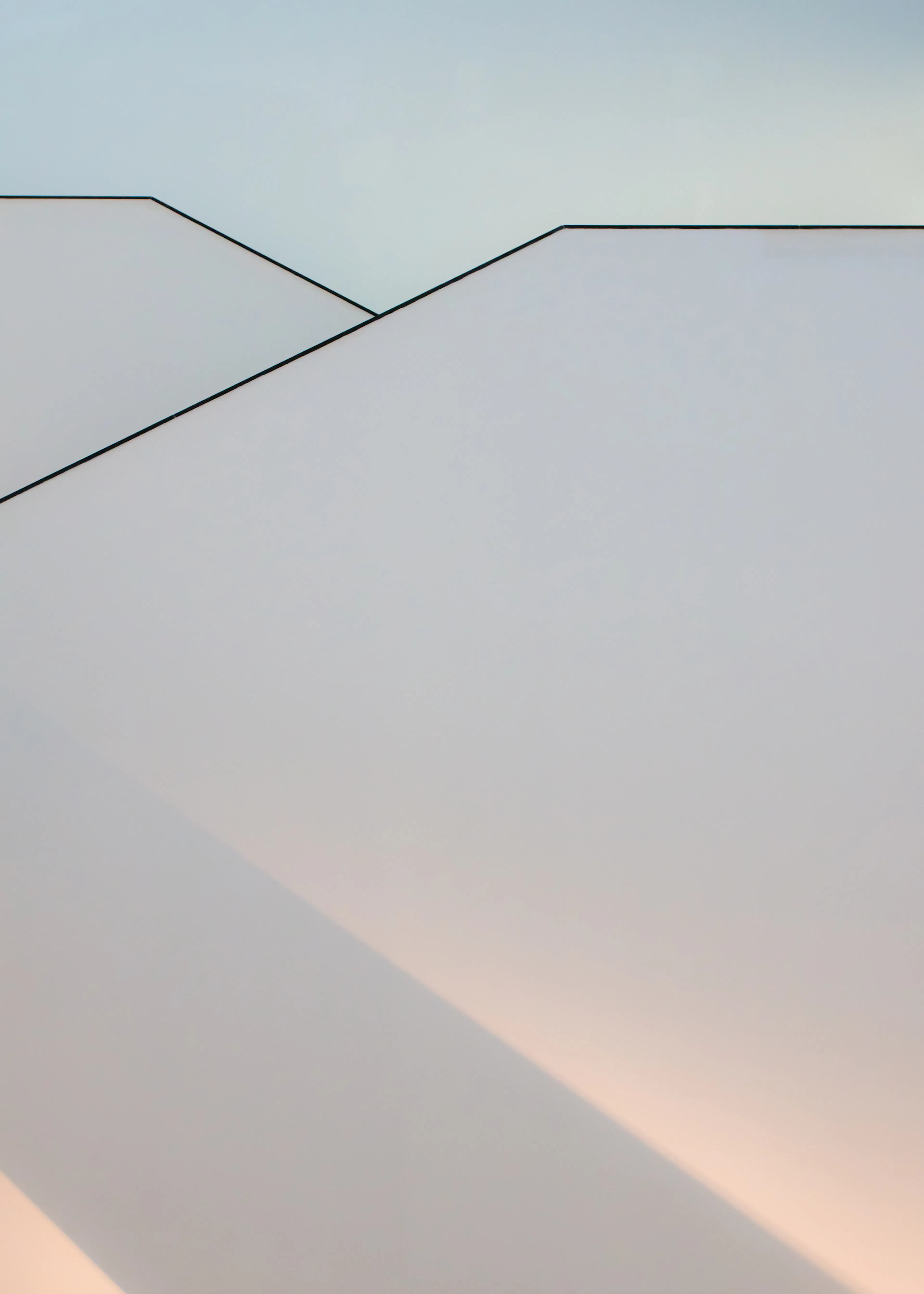 Soft Blue Modern Architecture Poster 0