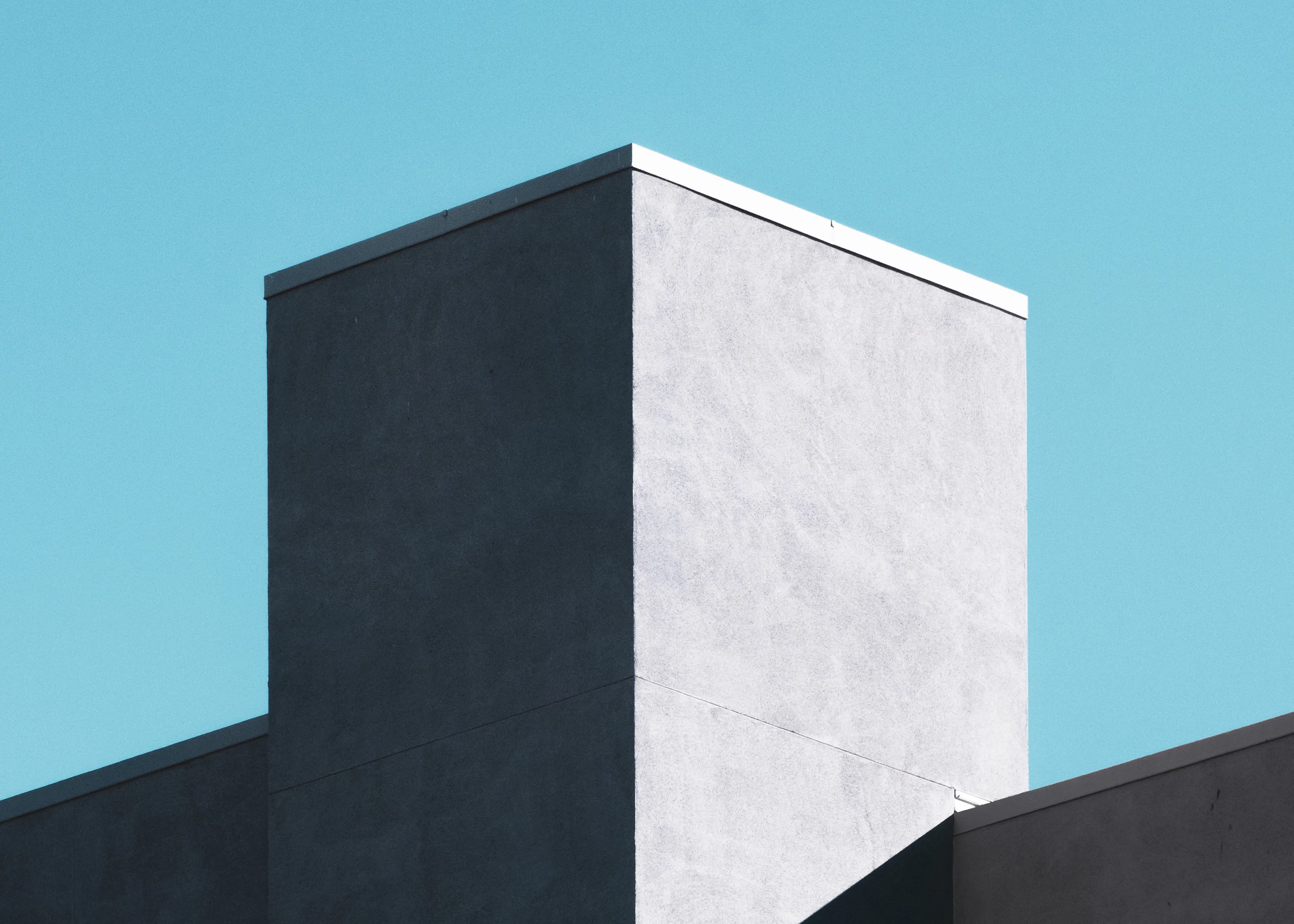 Hemelsblauwe Minimalisme Poster 0