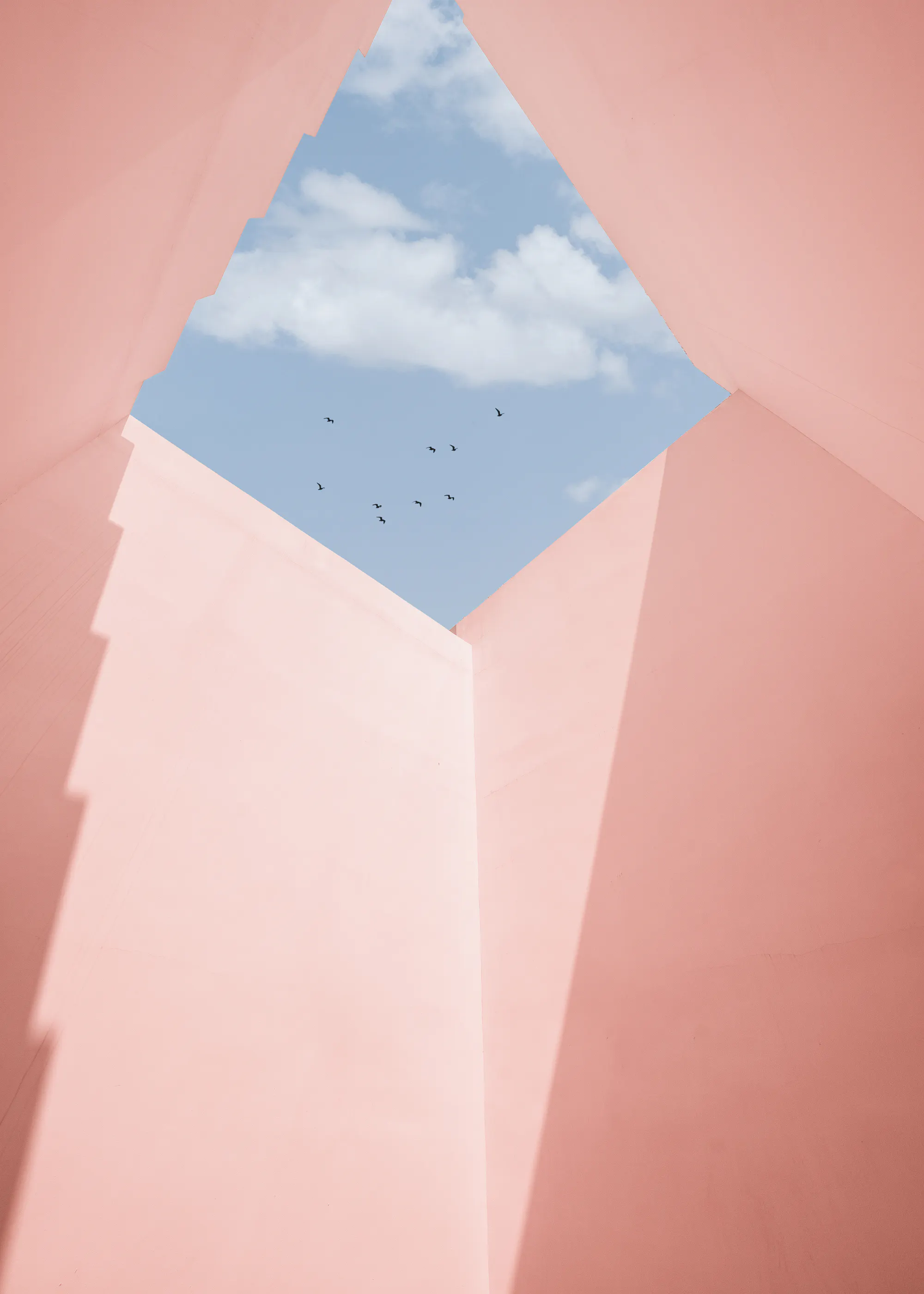 Mjuk Rosa Himmel Poster 0