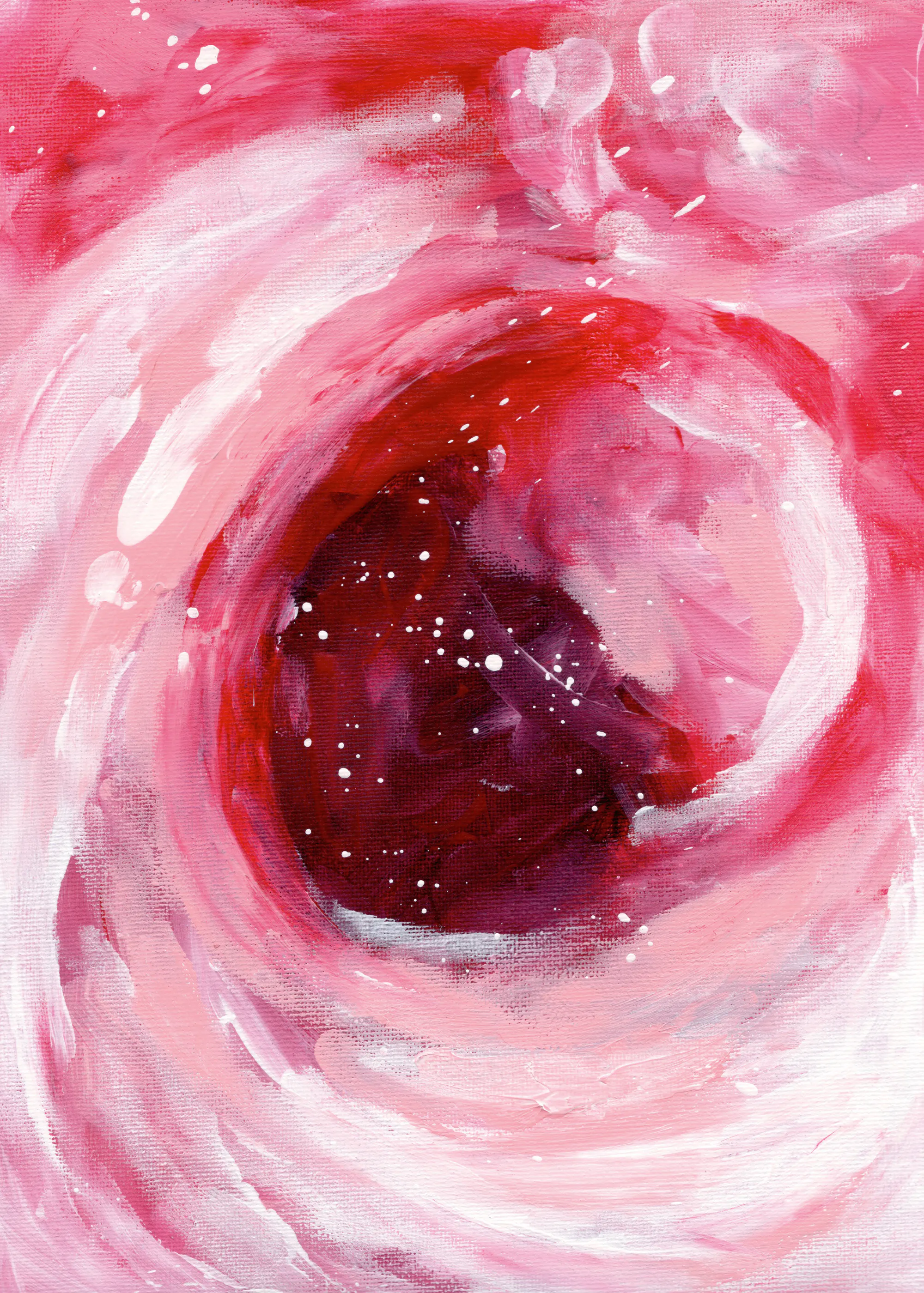 Pink Kosmisk Blomst Plakat 0