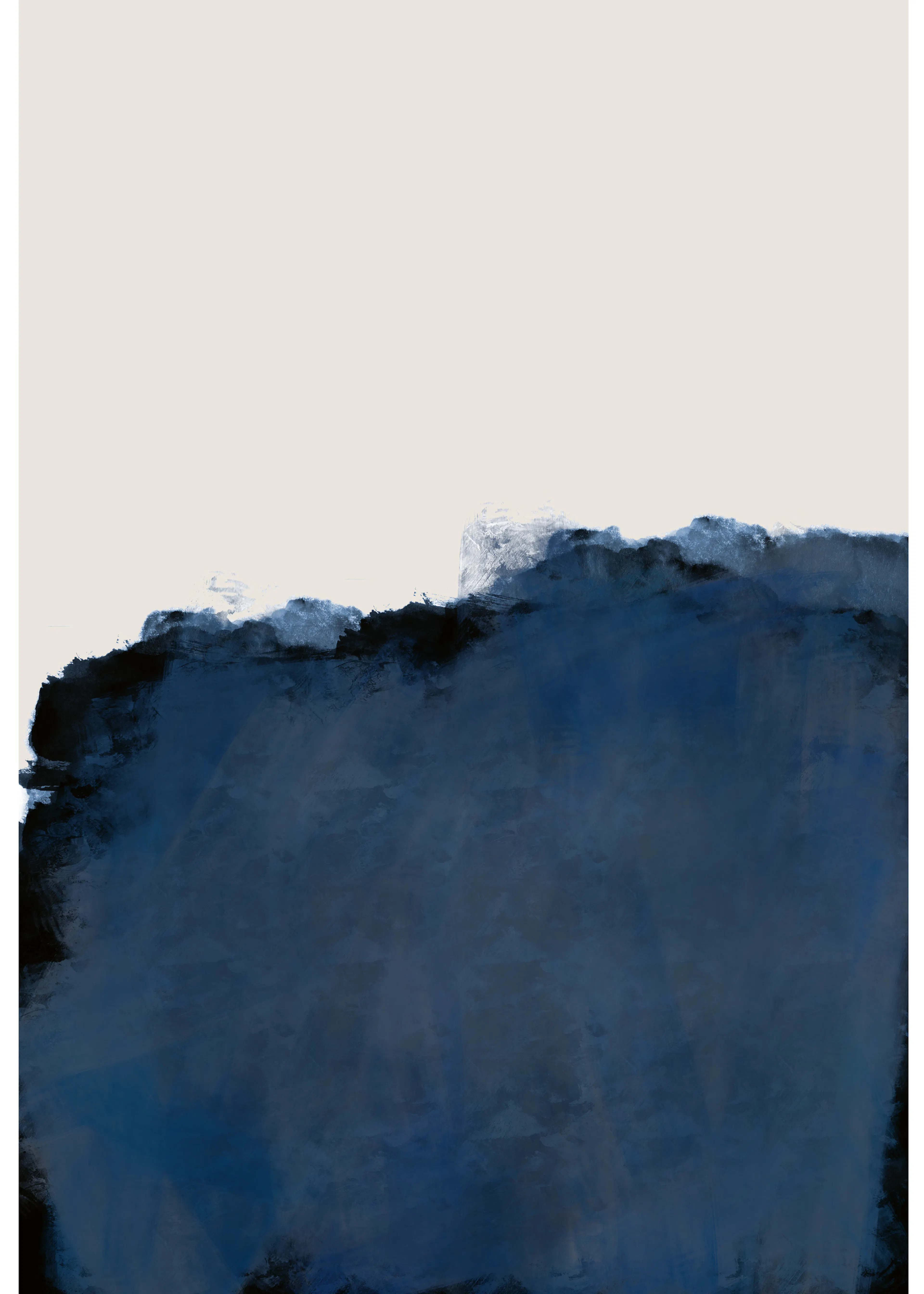 Marineblau Horizont Poster 0