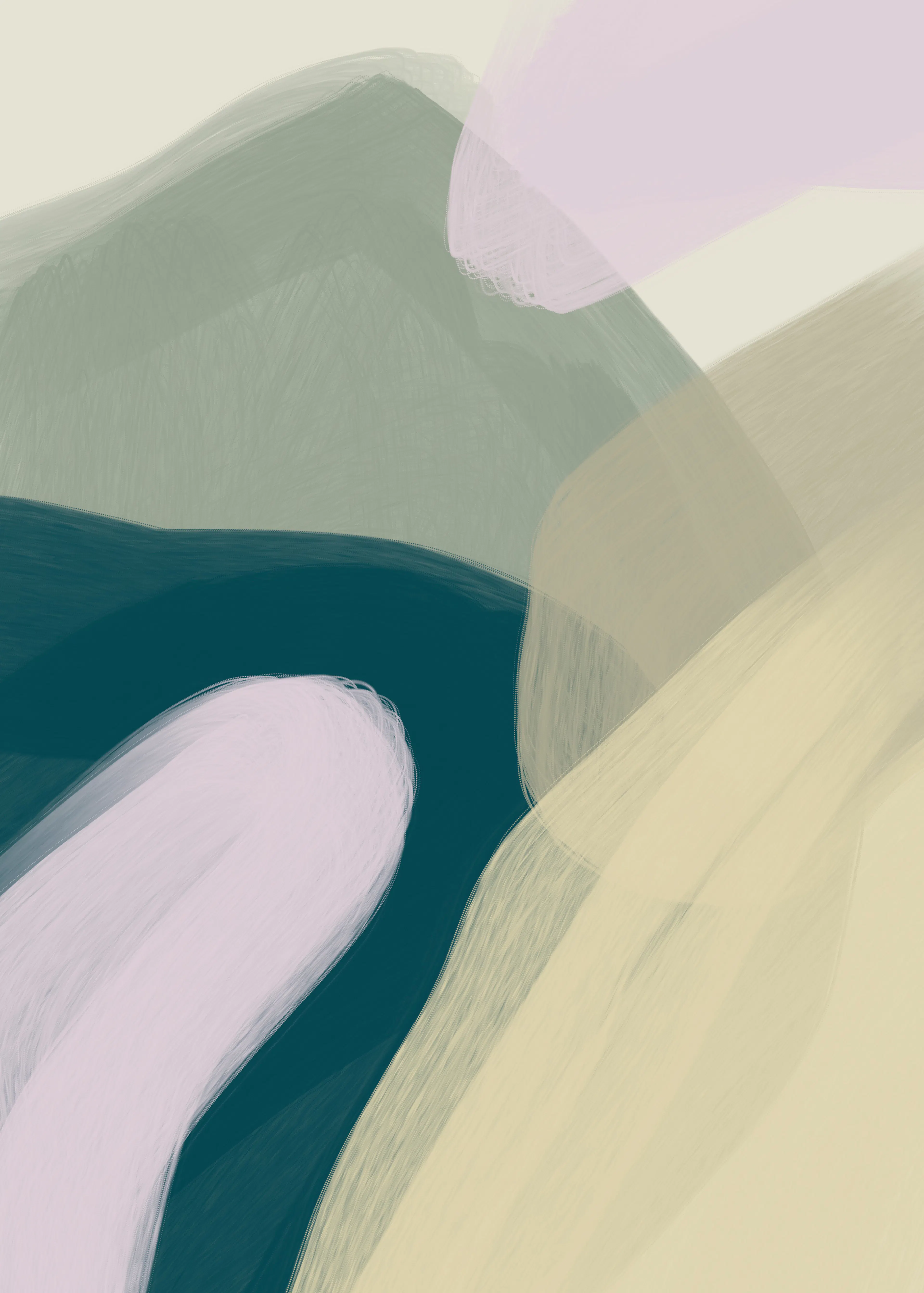 Sage Soft Abstract Poster 0