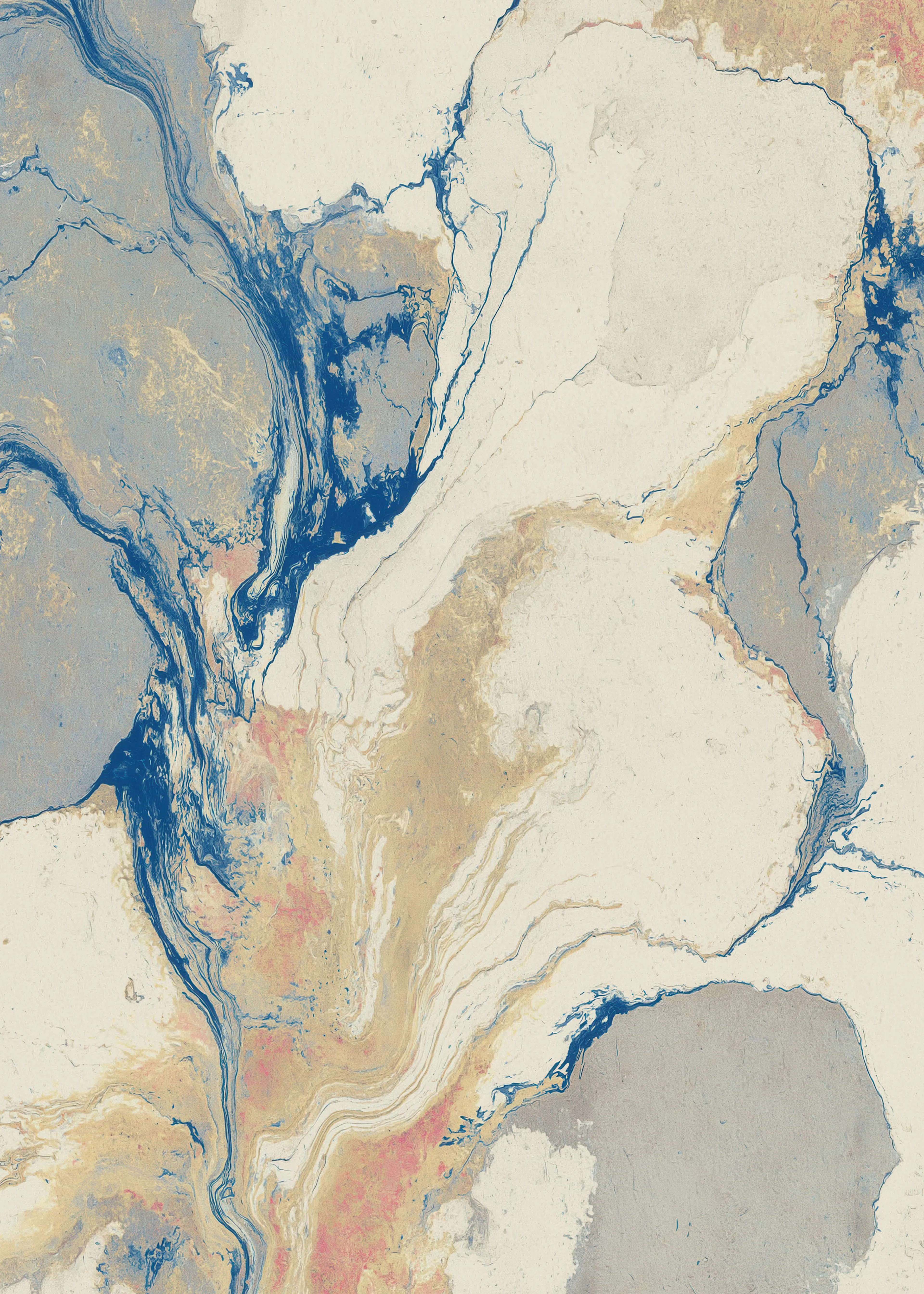 Blue Desert River Poster 0