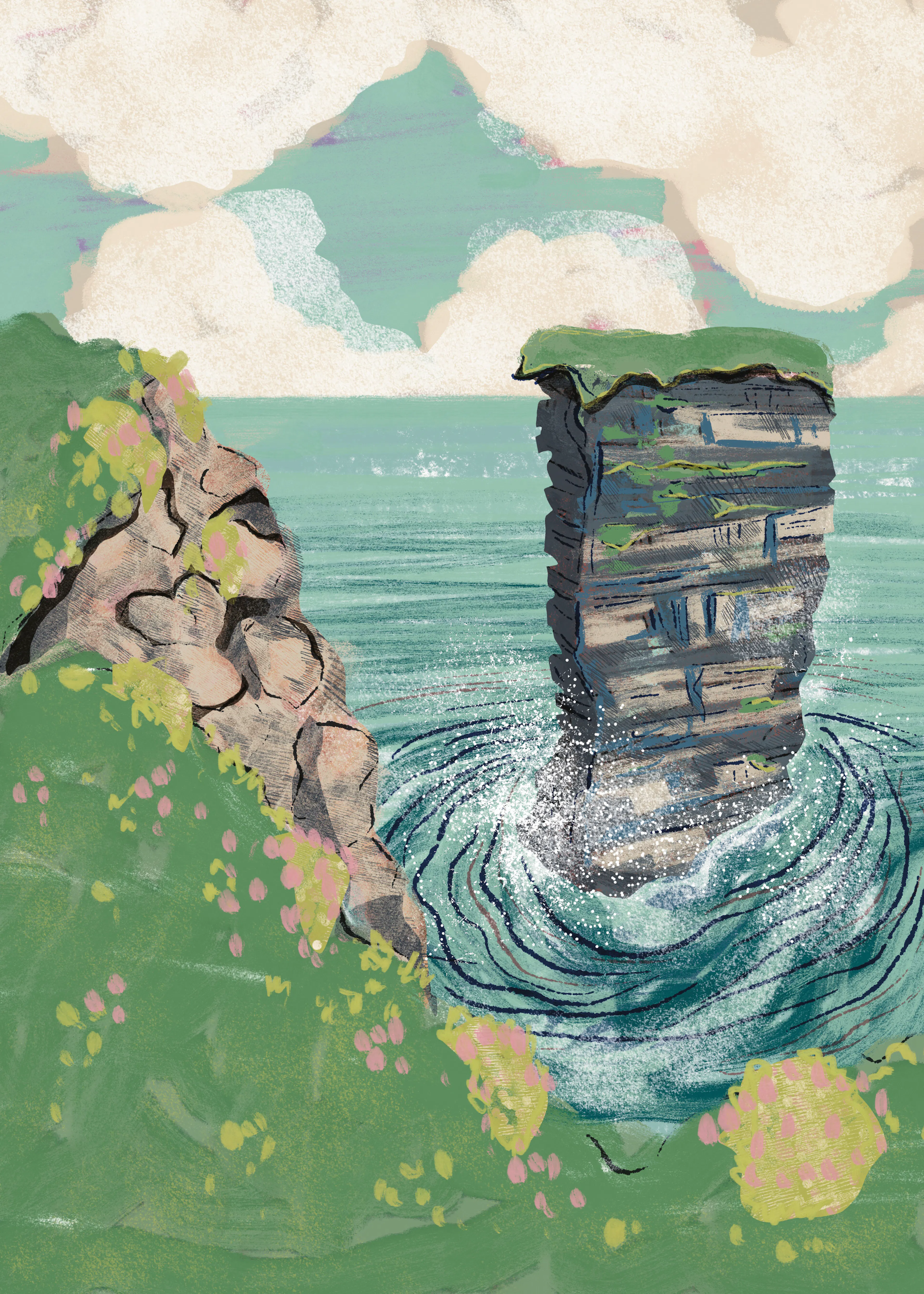 Hidden Sea Cliff Poster 0