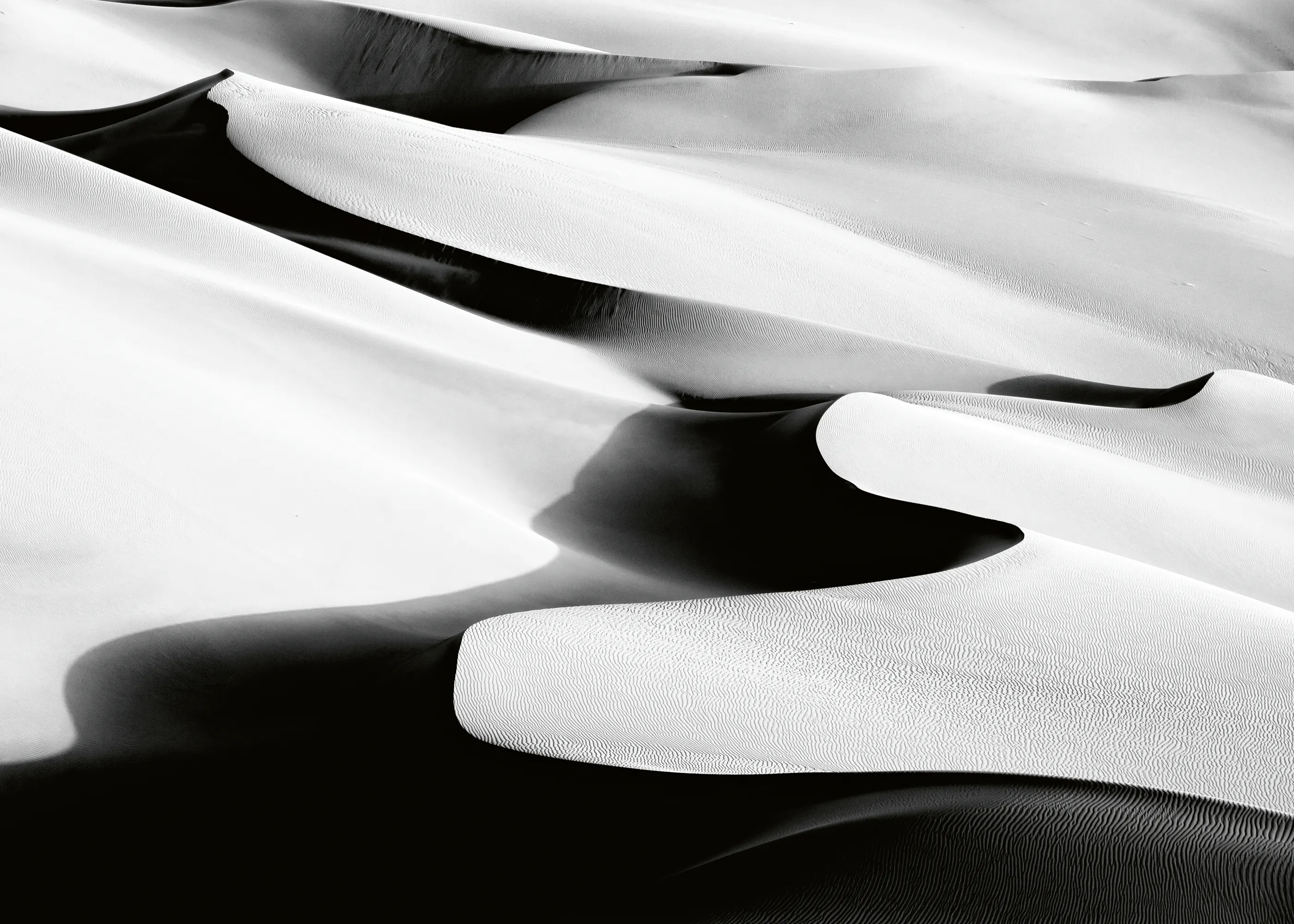 White Desert Waves Poster 0