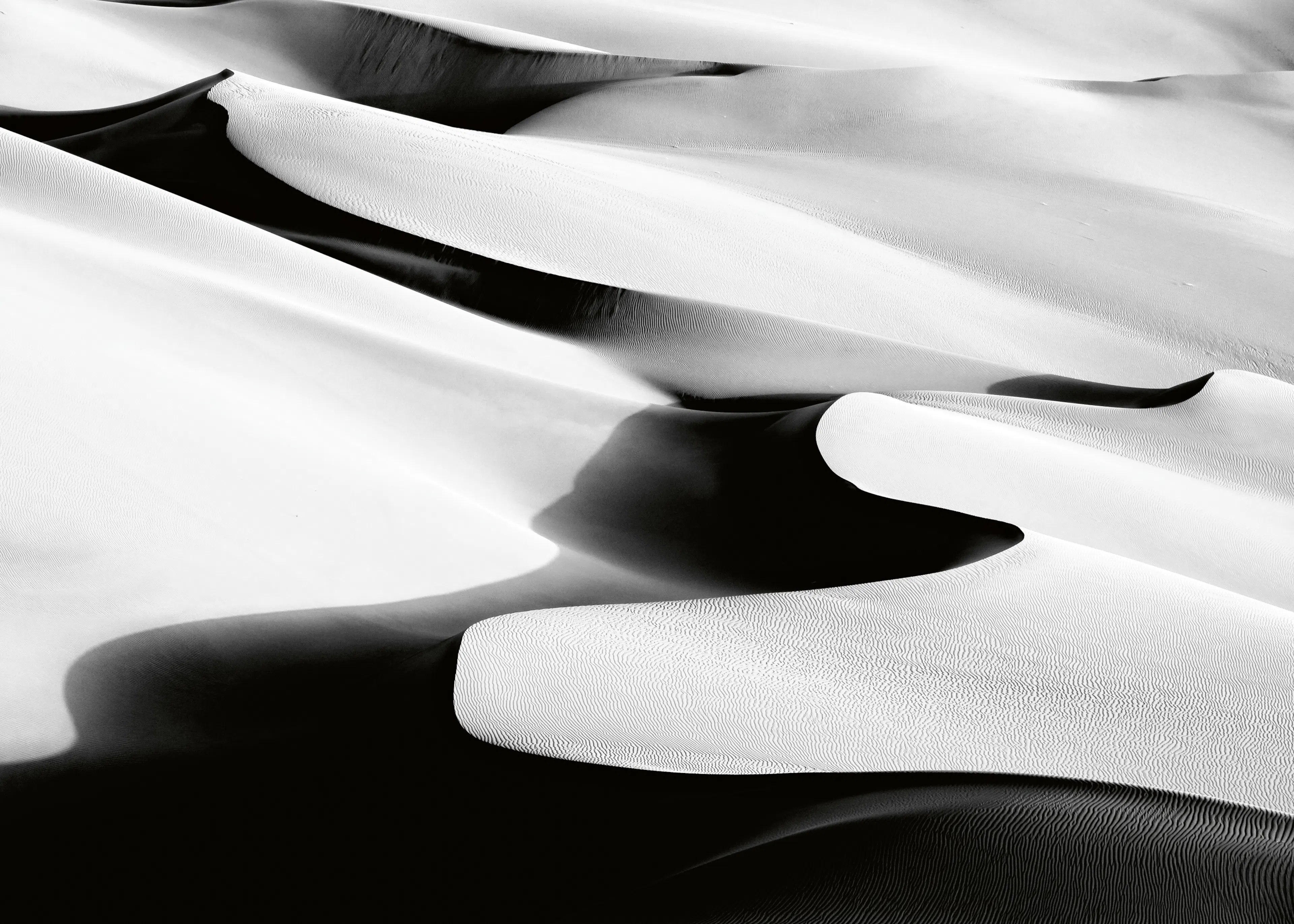 White Desert Waves Poster 0
