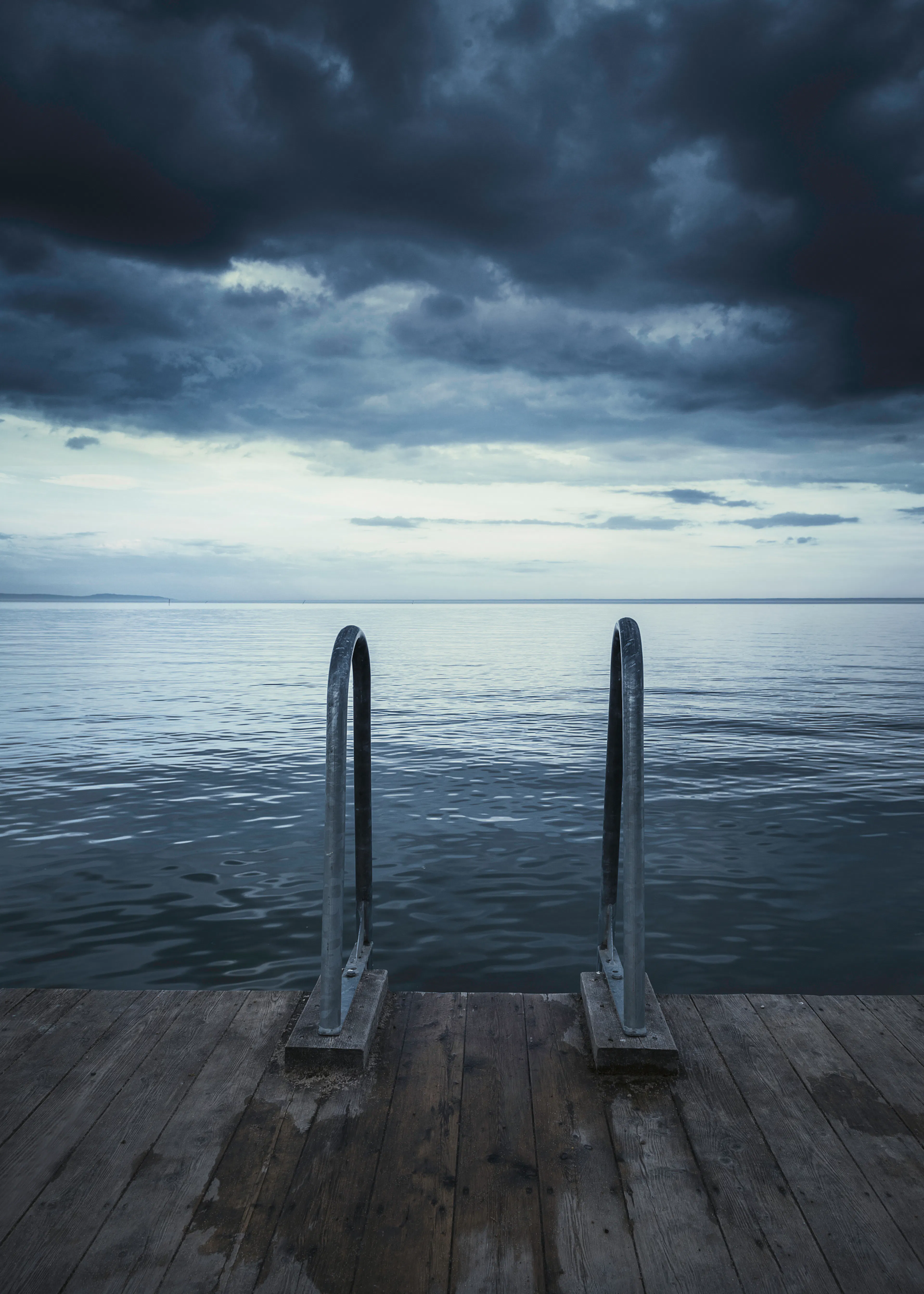 Blue Stormy Ocean Poster 0