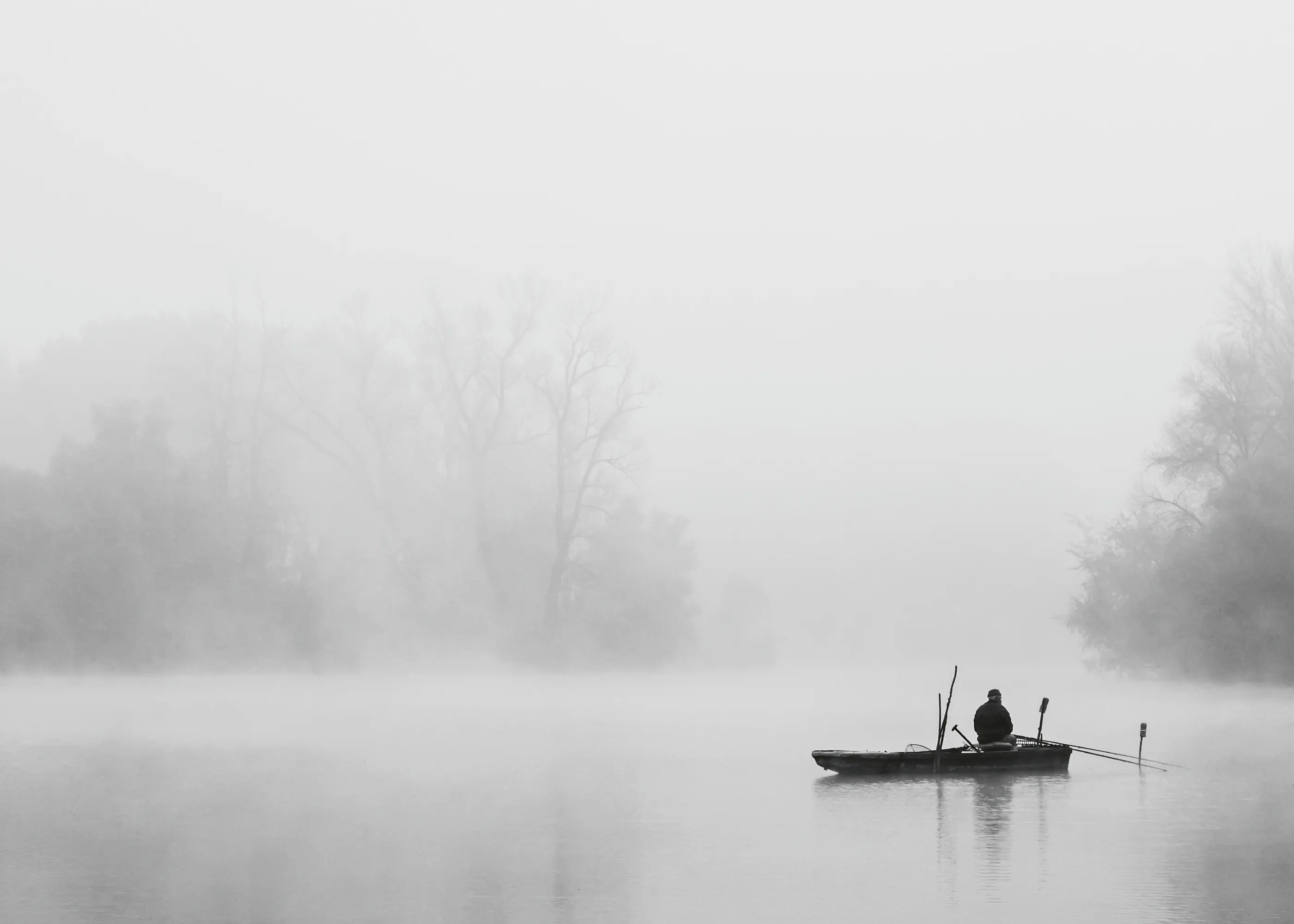 Silver Misty Lake Poster 0