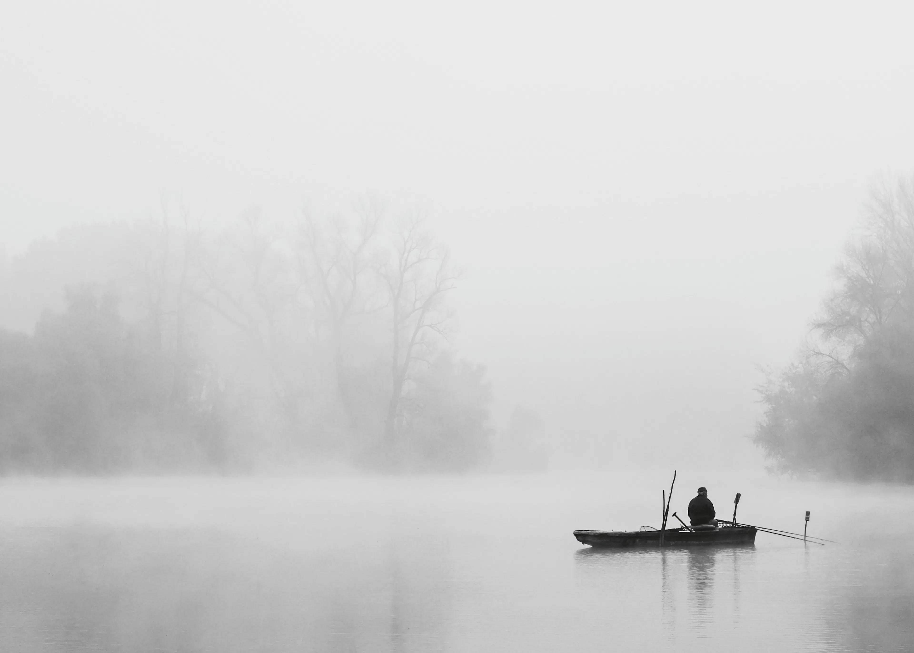 Silver Misty Lake Poster 0