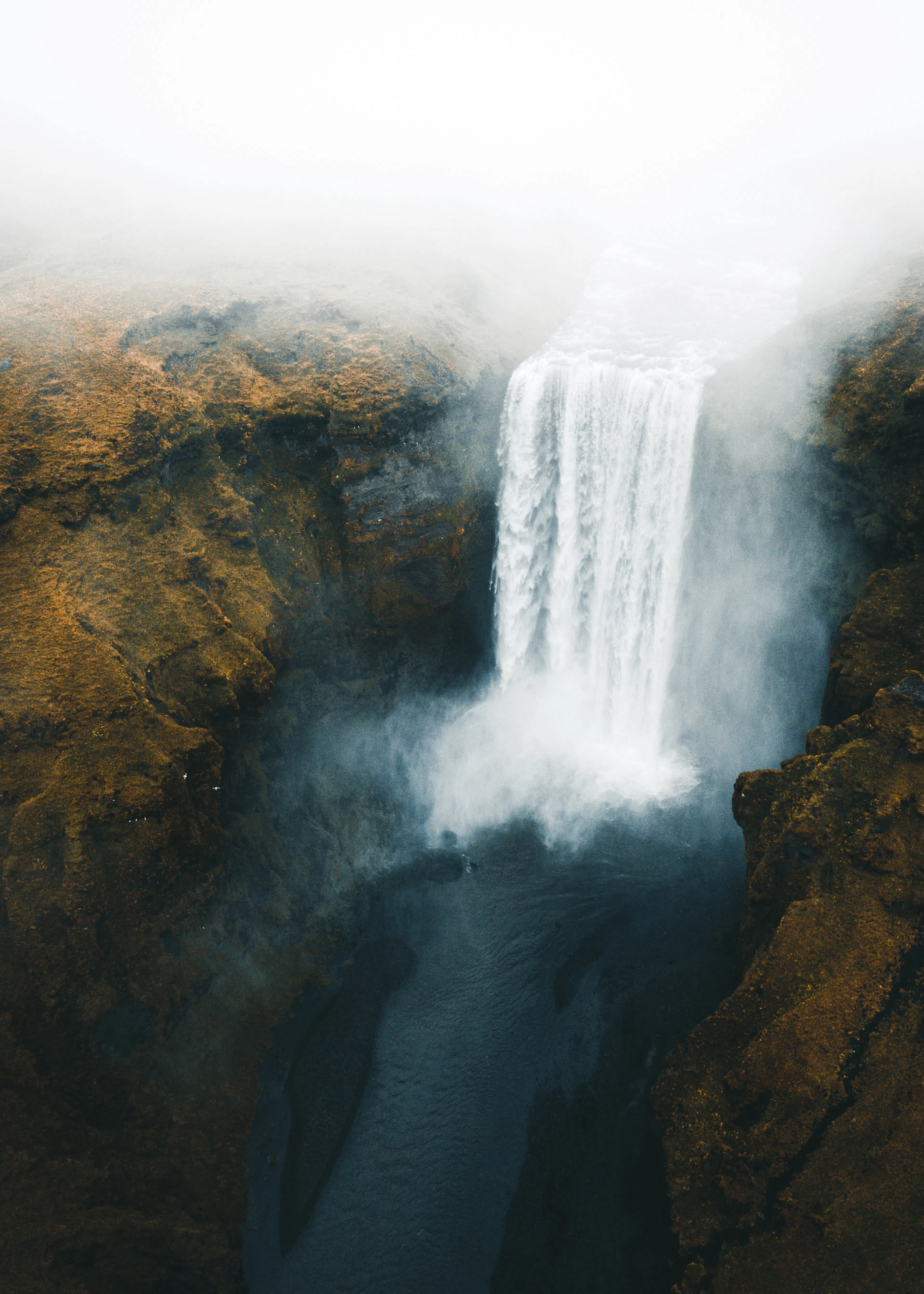 Blauwe Mystieke Waterval Poster 0