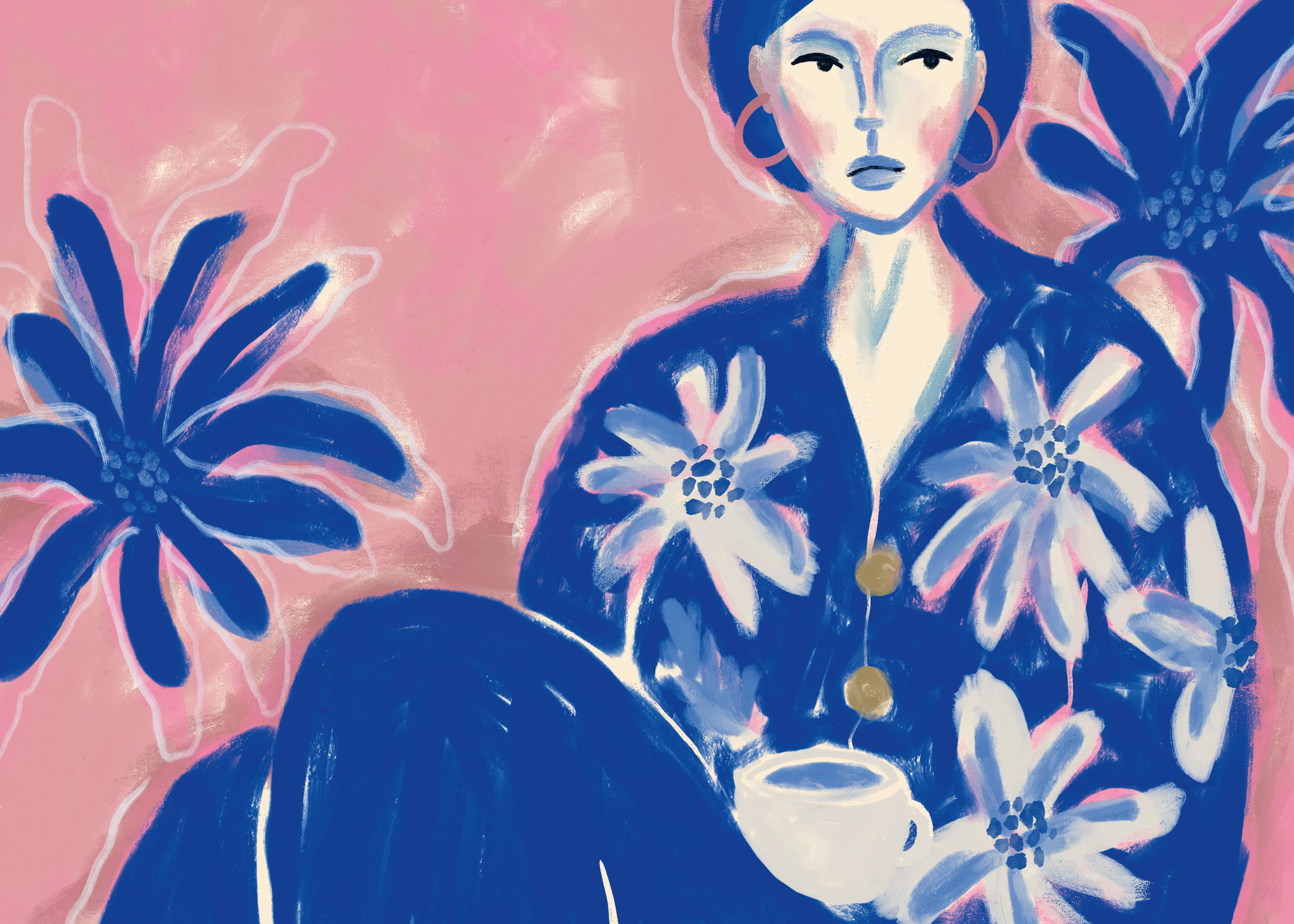 Pink Blue Serenity Poster 0