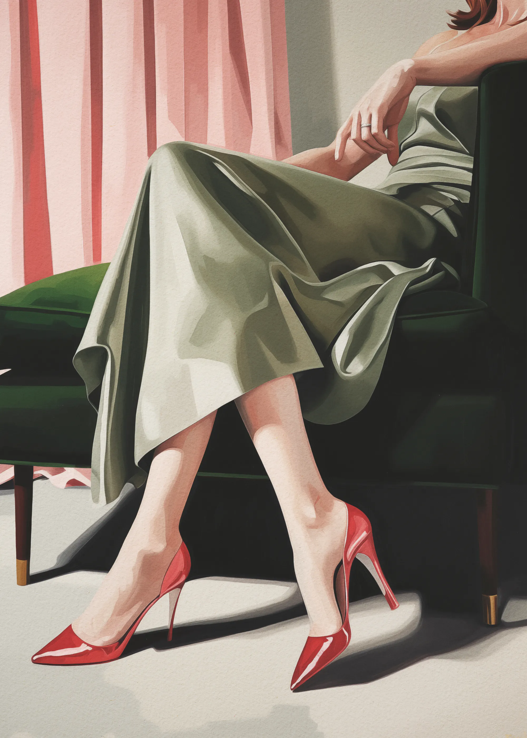 Groene Elegante Allure Poster 0