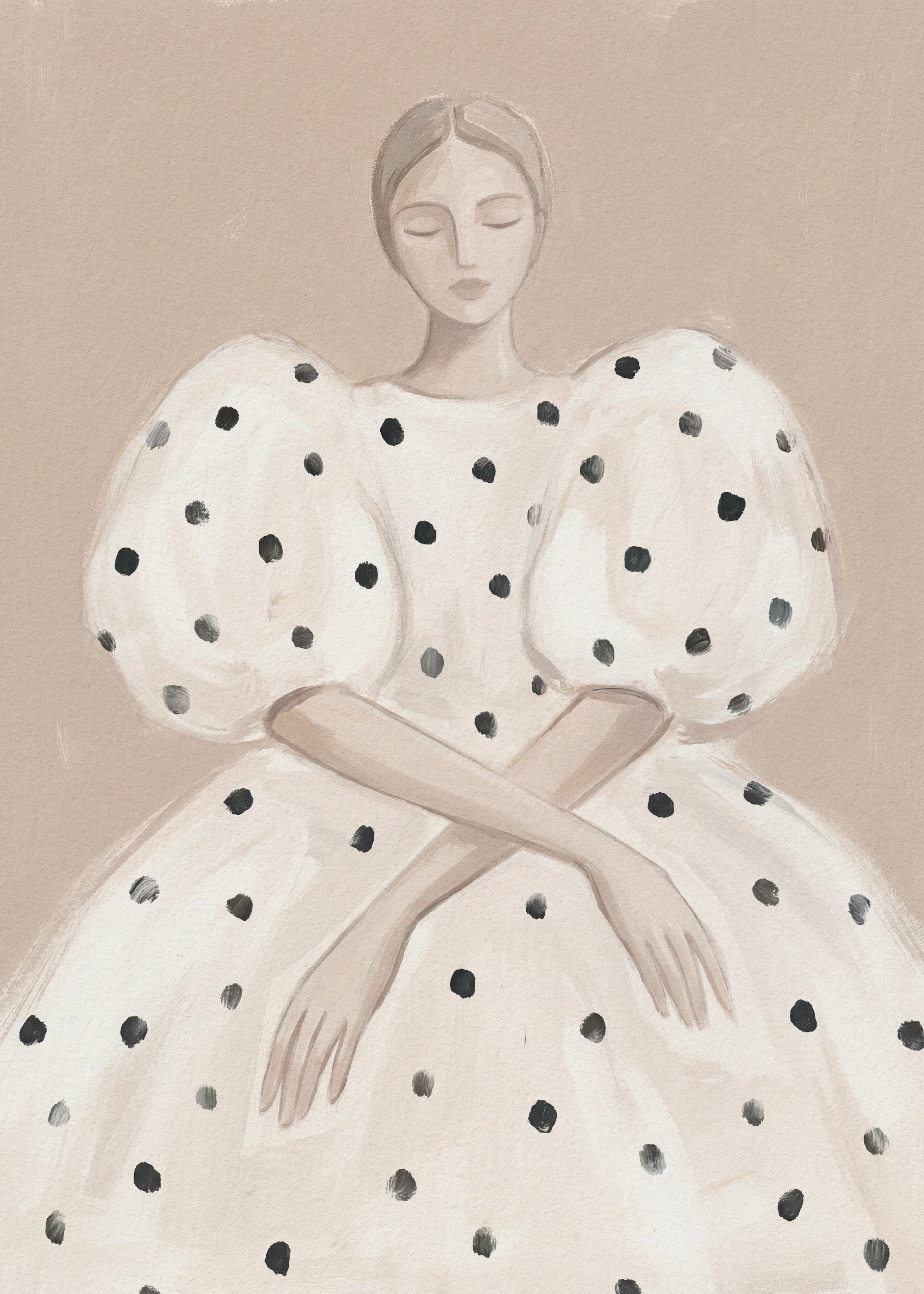 Polka Dot Elegantie Poster 0
