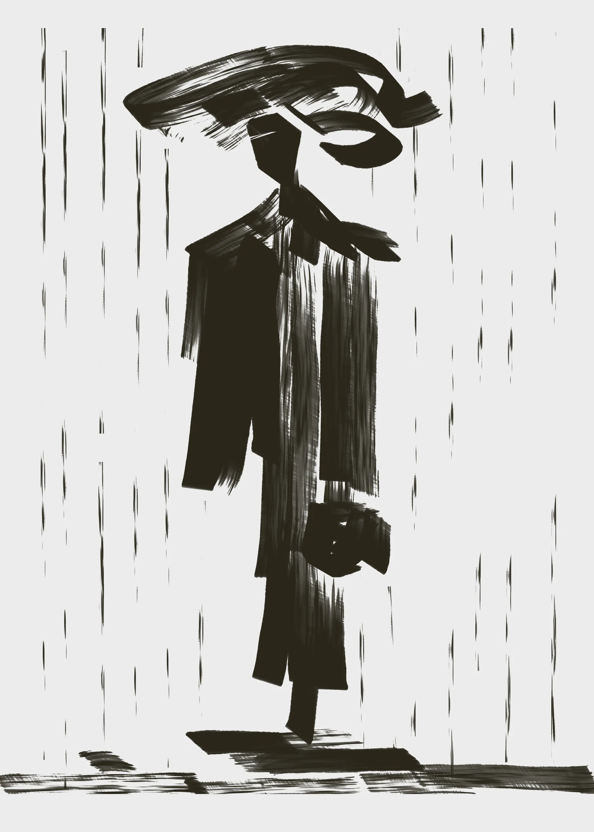 Regnerische Silhouette Poster 0