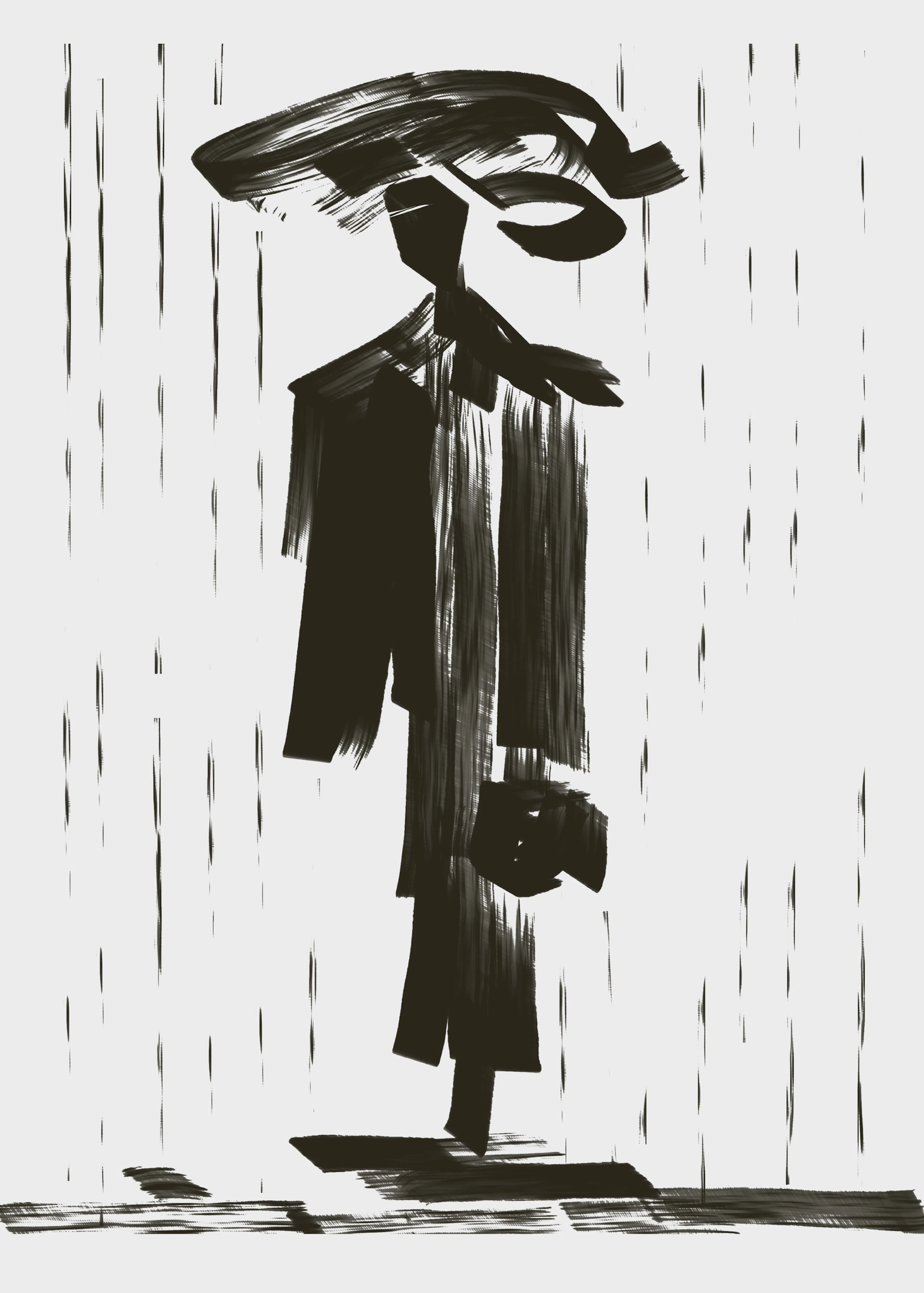 Rainy Silhouette Poster 0