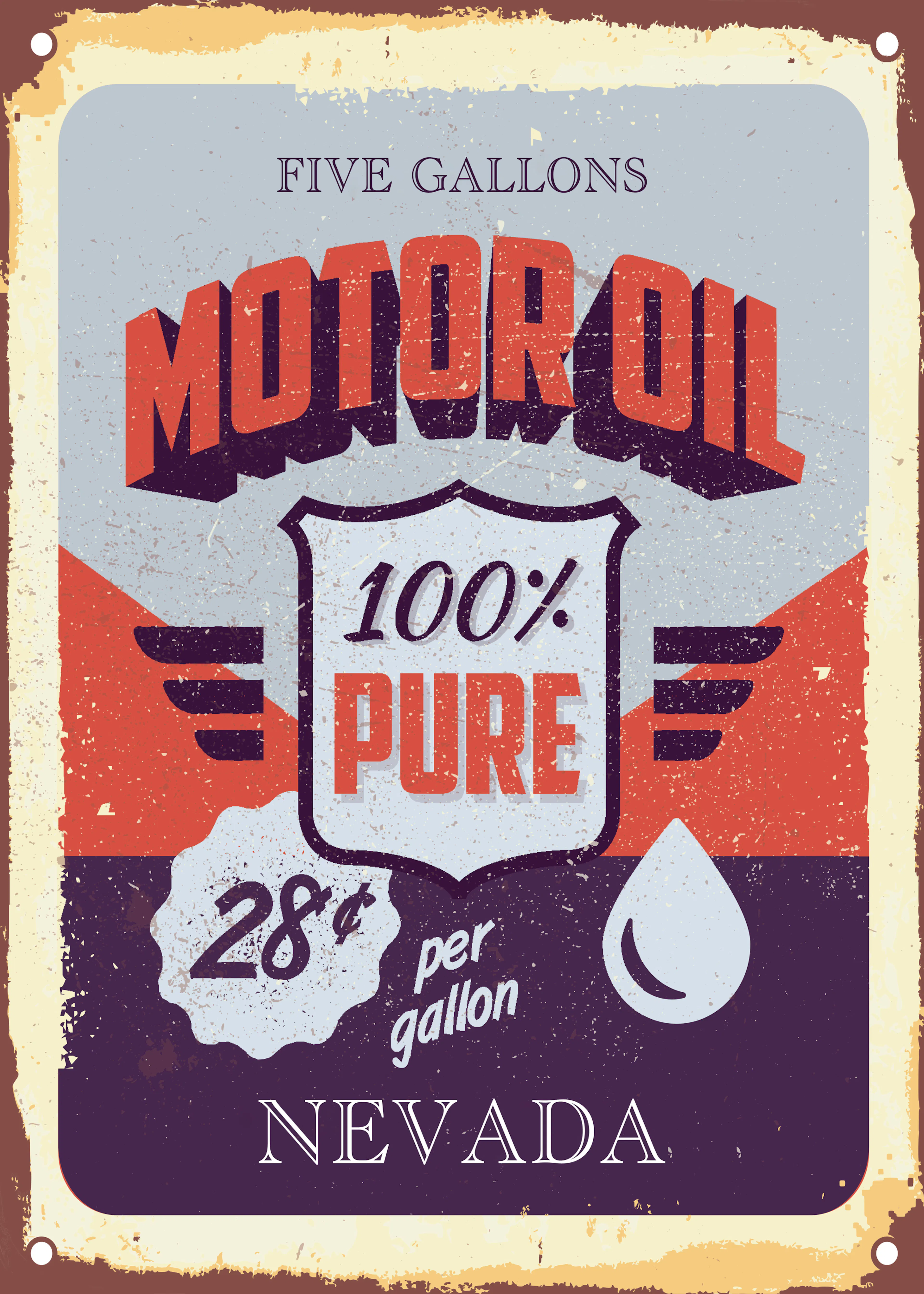 Pure Motor Oil Poster 0