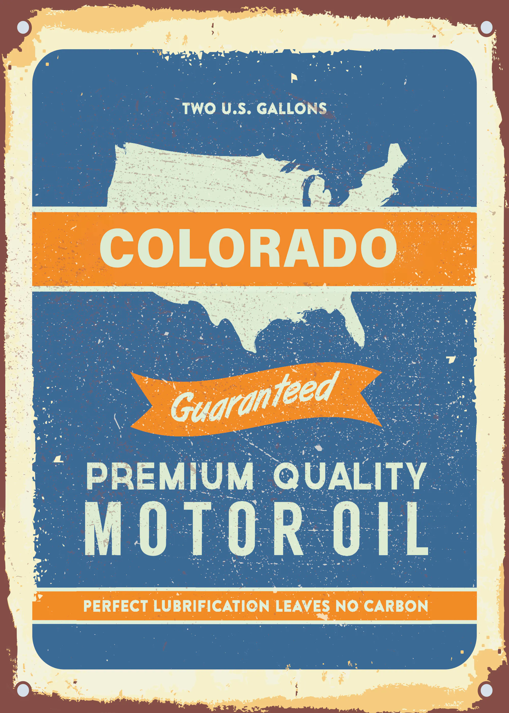 Colorado Motor Oil Poster 0