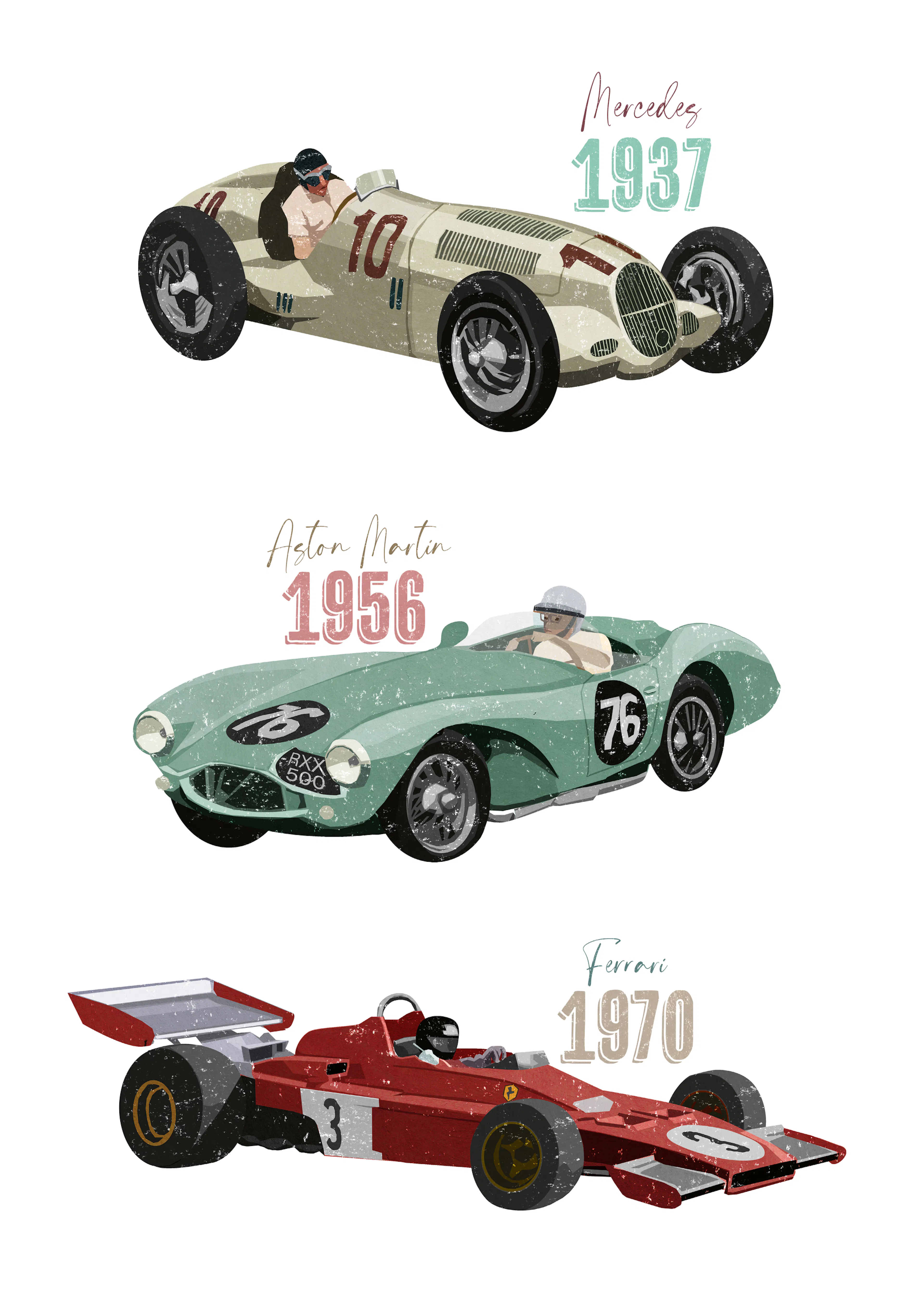 Classic Racing Legends Poster 0