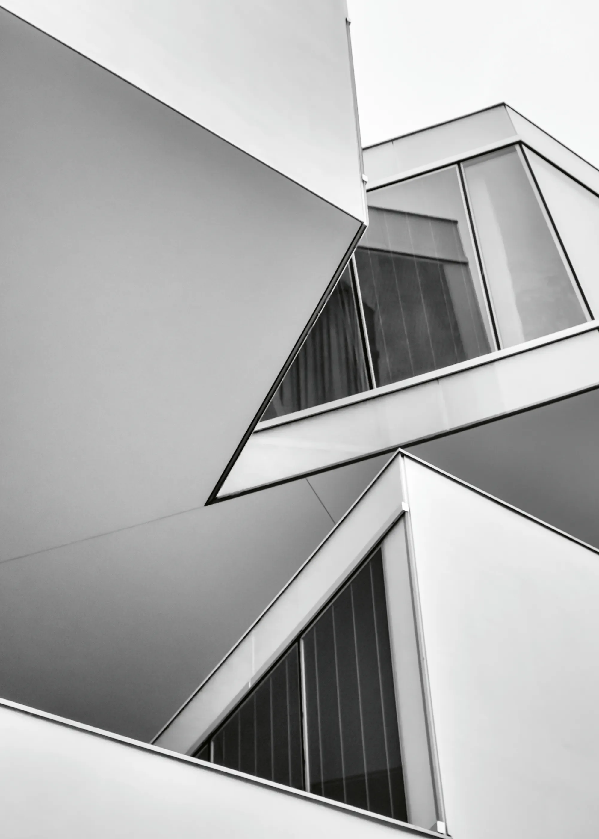 White Modern Geometry Poster 0