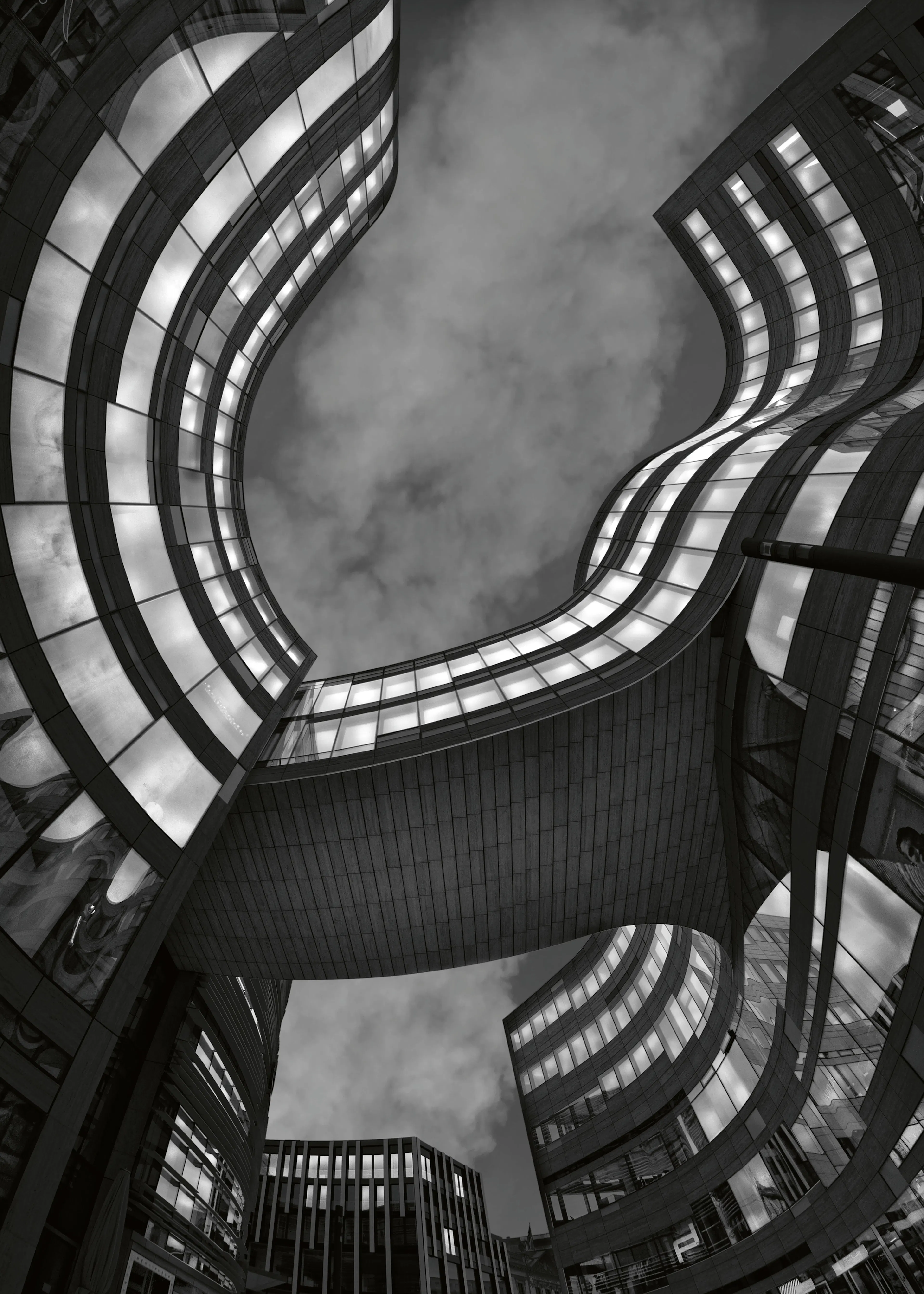 Black Urban Curves Poster 0