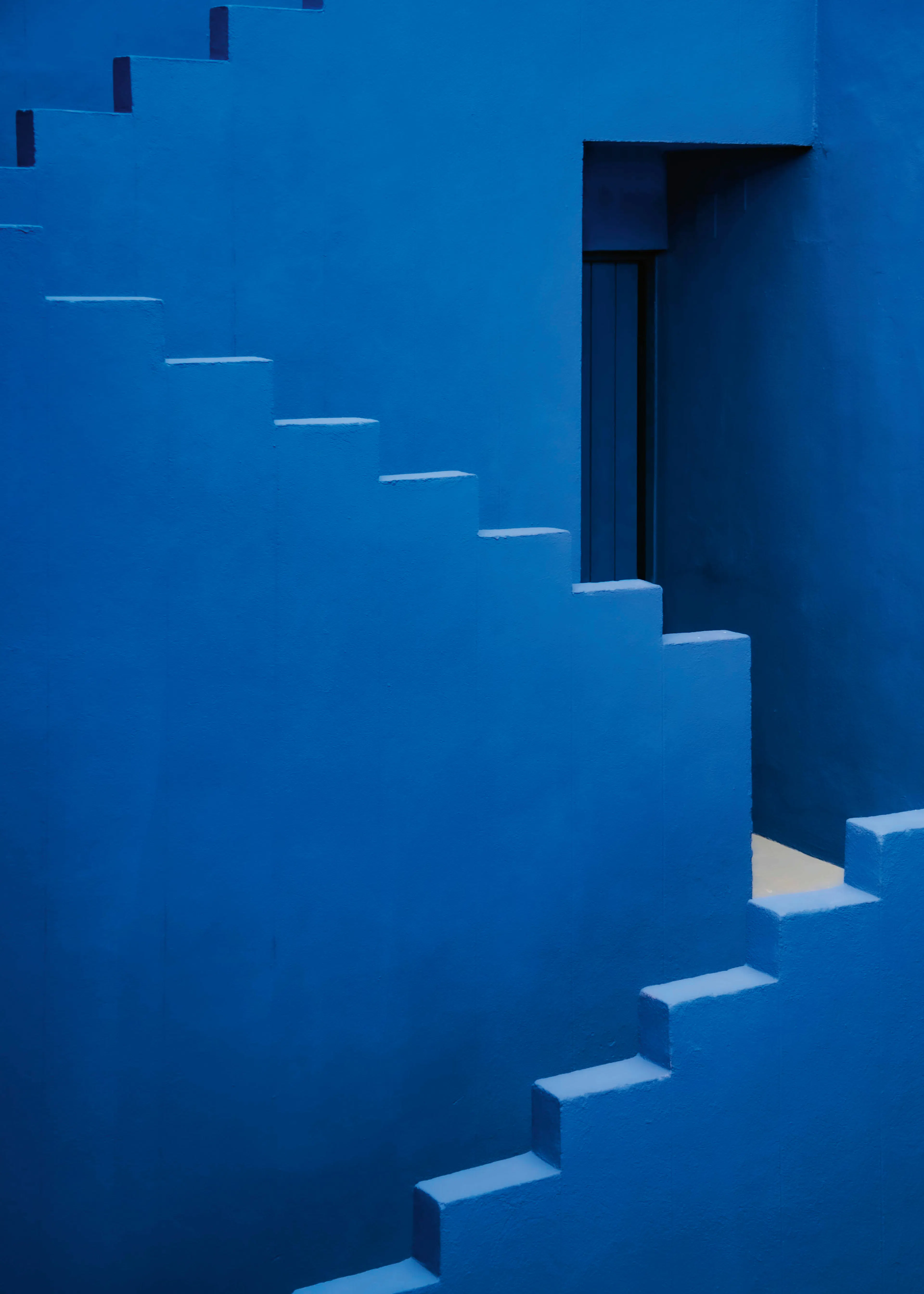 Blue Stairway Poster 0