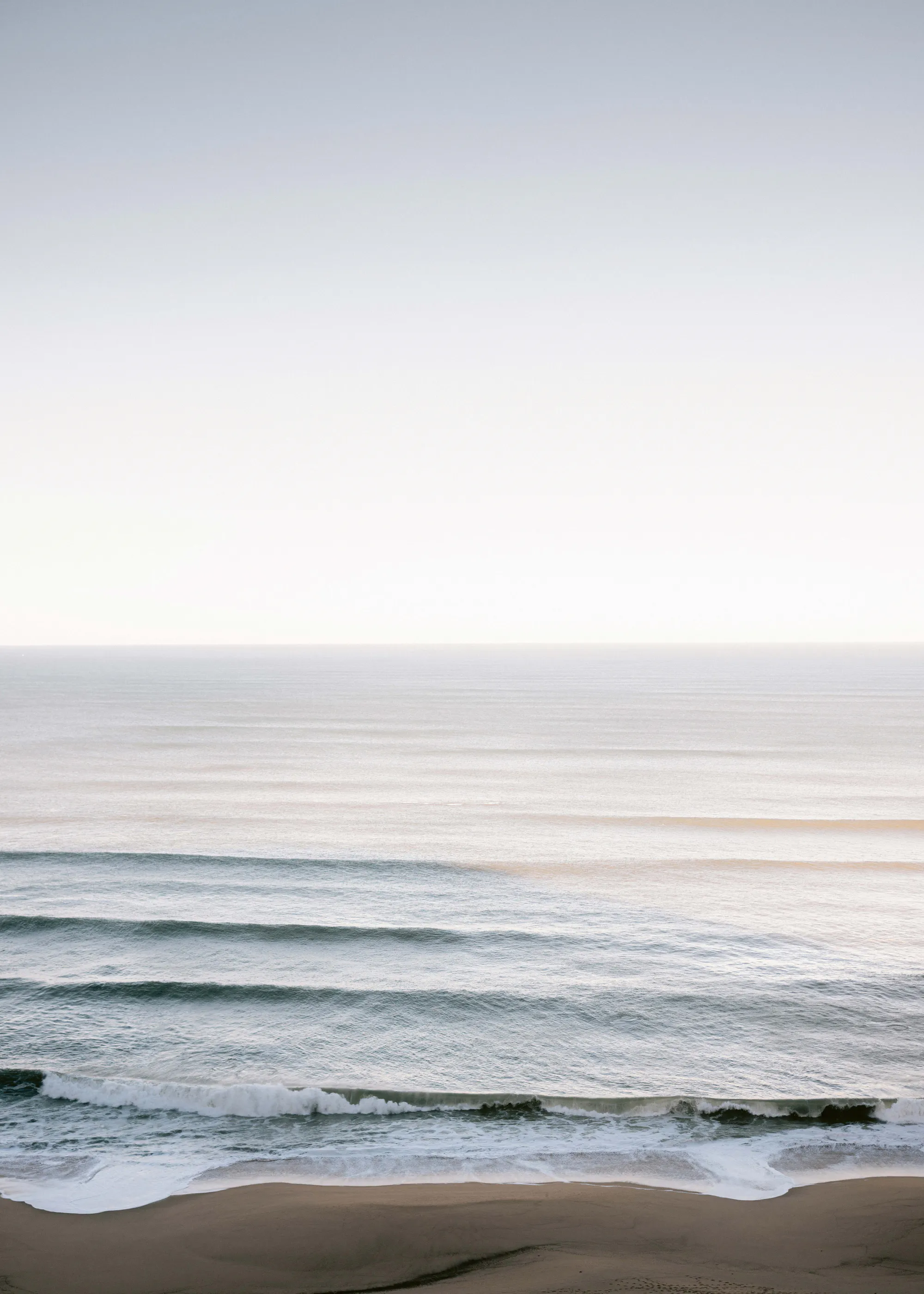 Soft Blue Serene Waves Poster 0