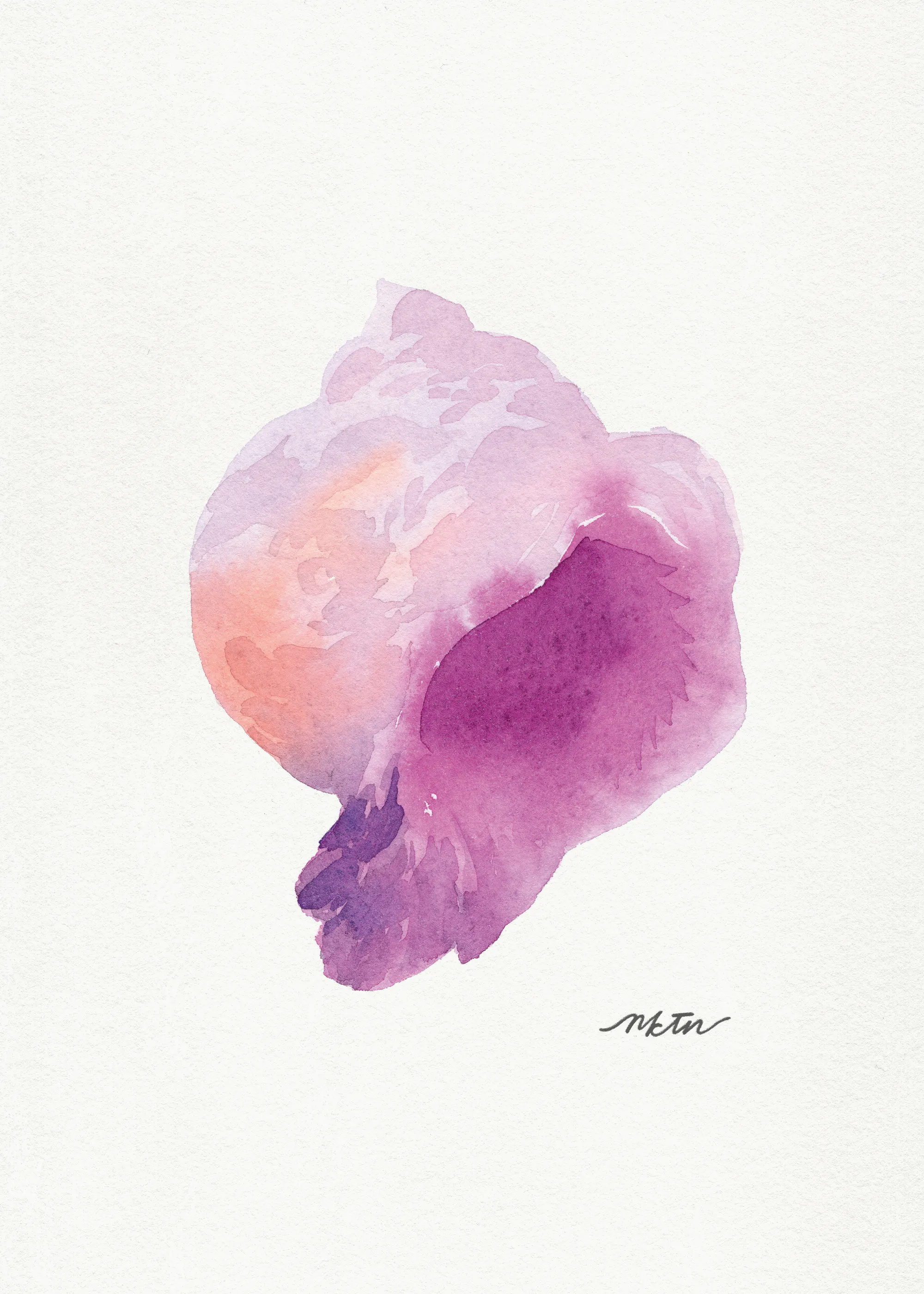 Purple Abstract Bloom Poster 0