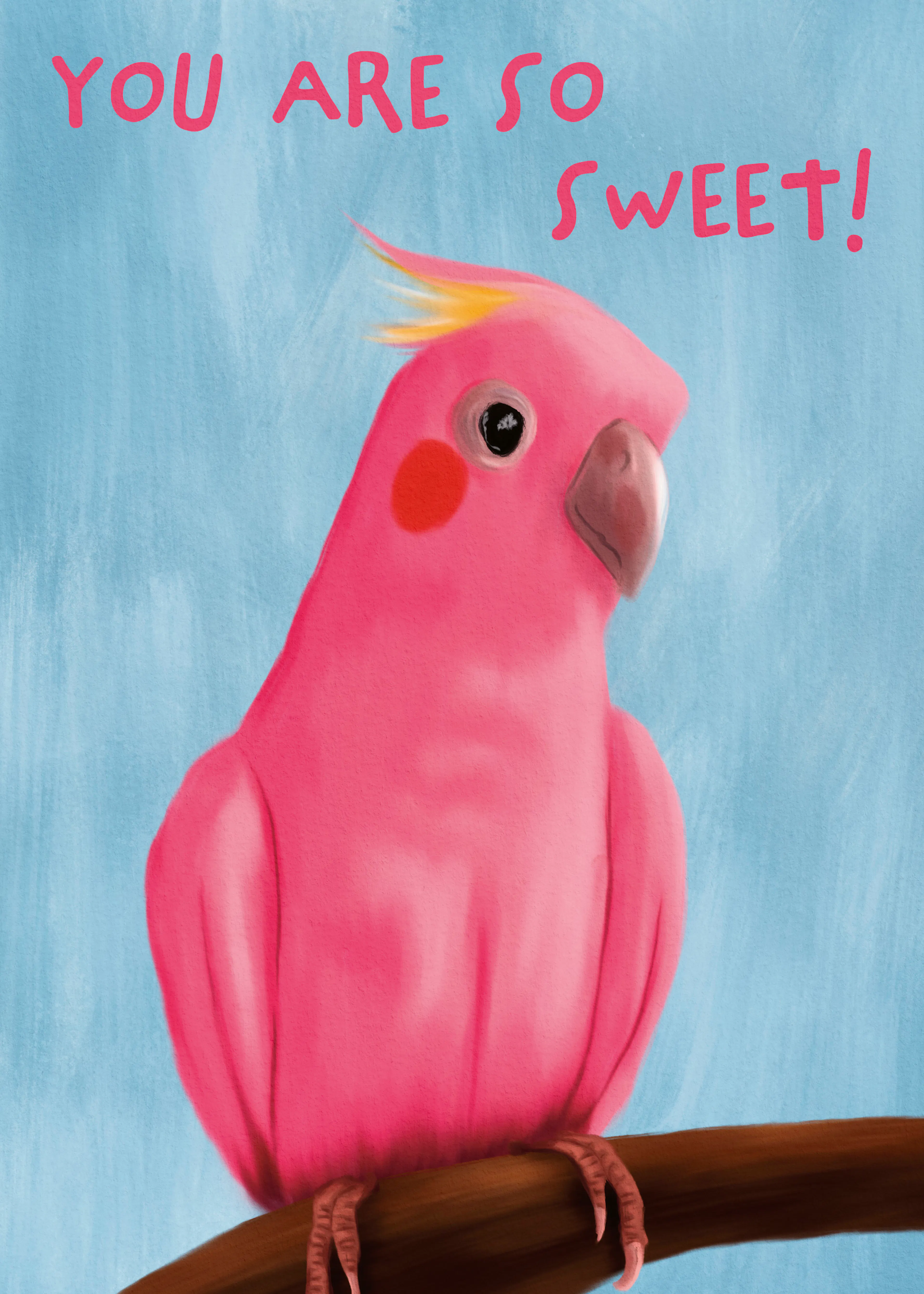 Sweet Pink Bird Poster 0