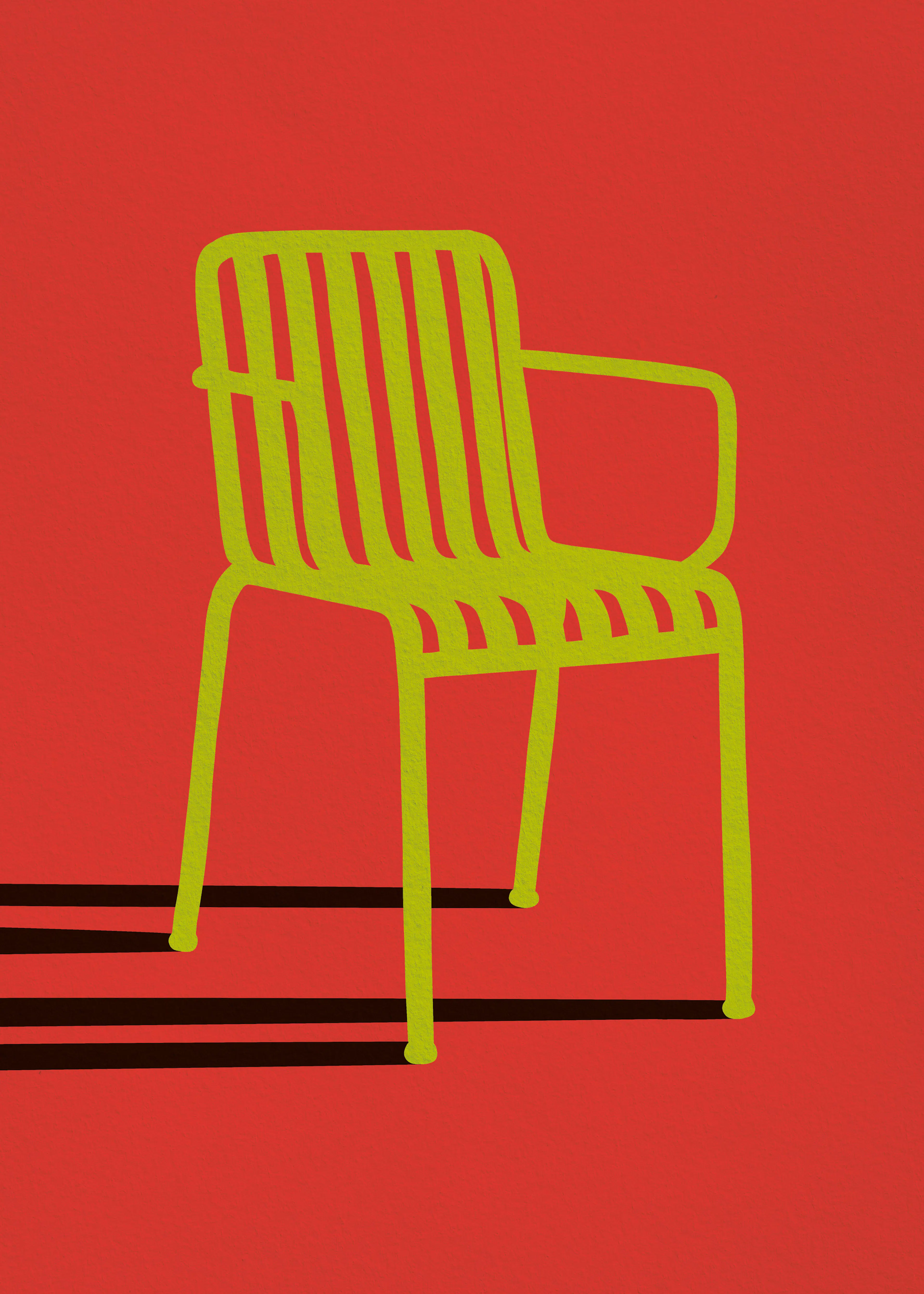 Red Modern Chair Poster 0