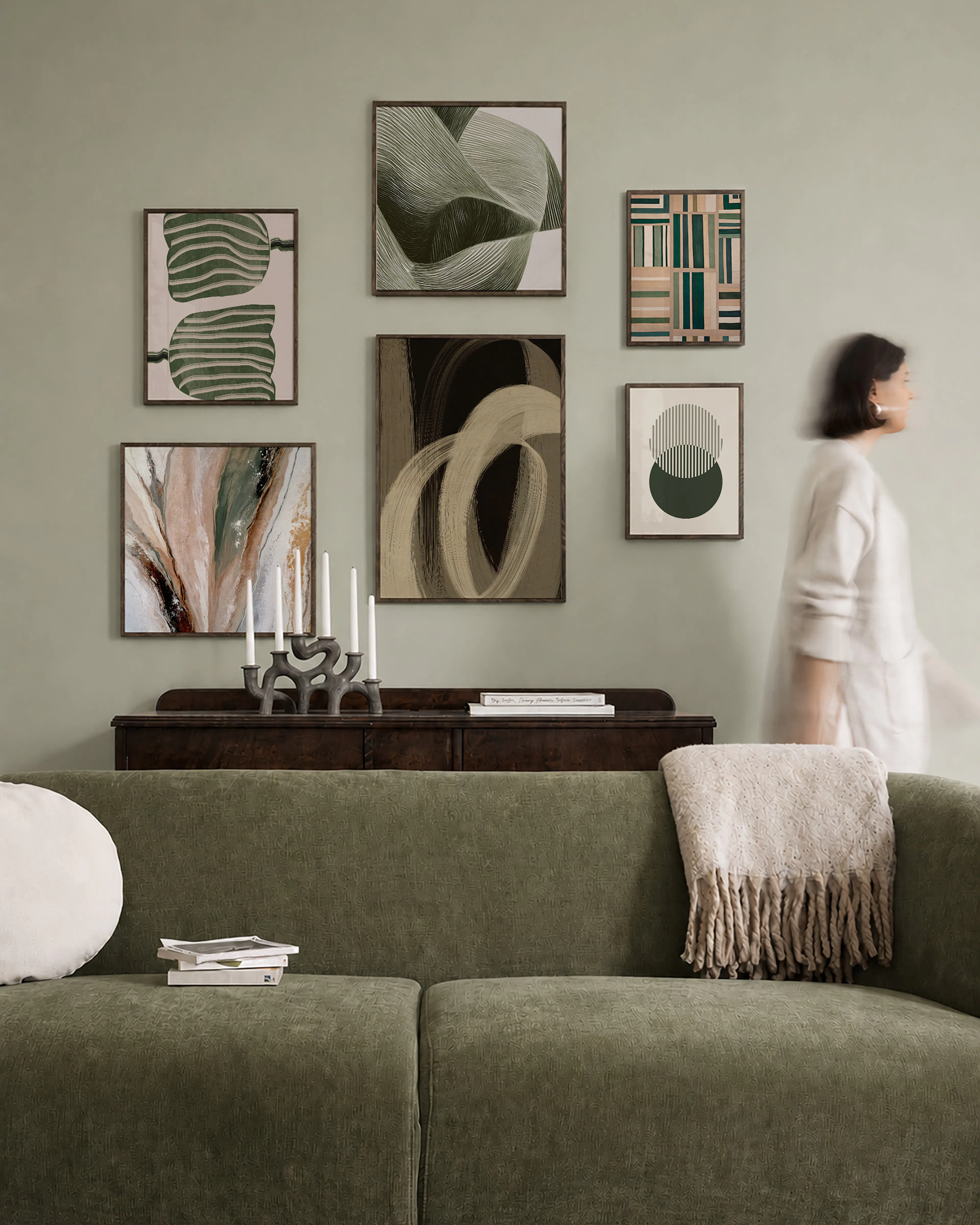 Abstract art decoration murale