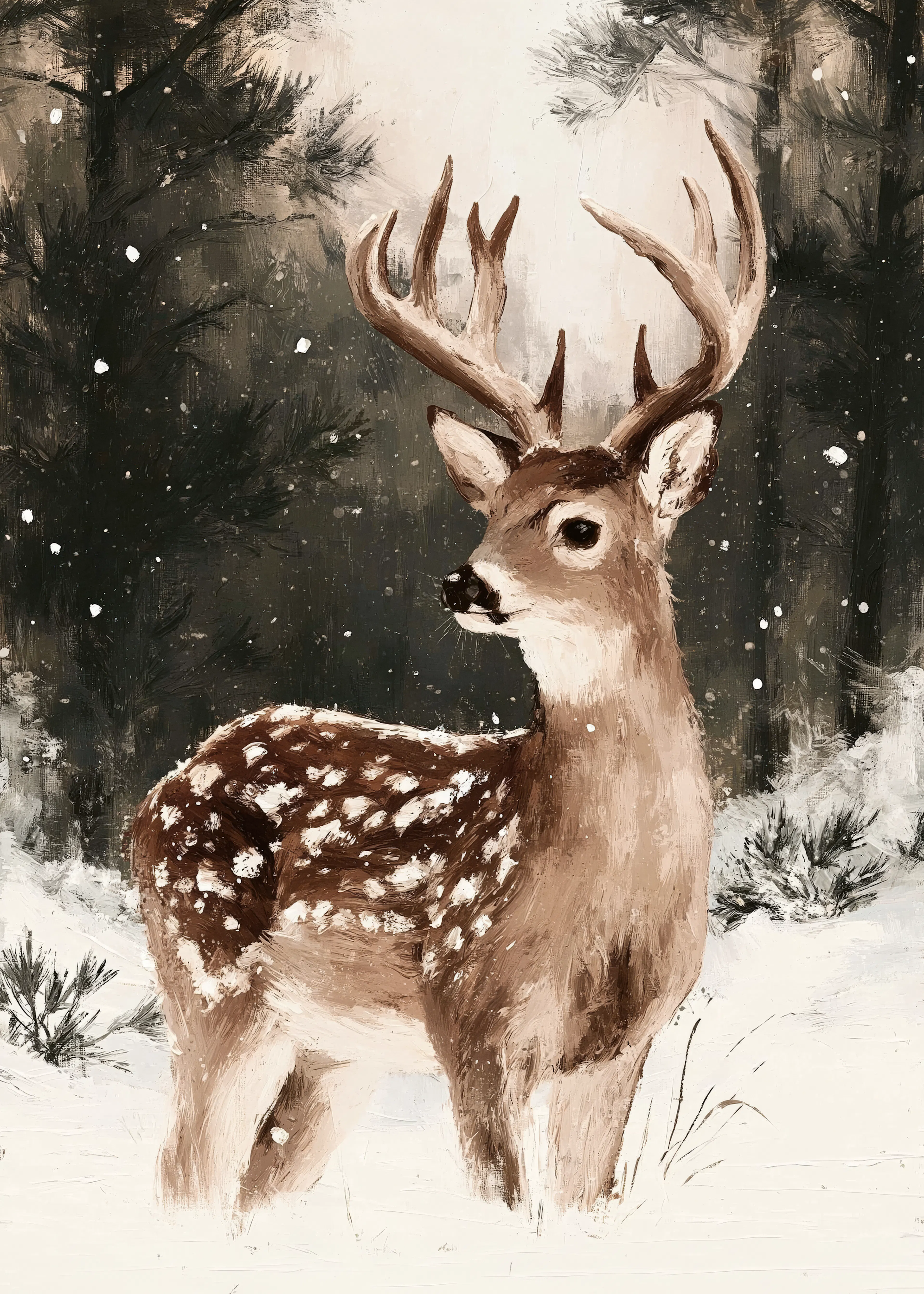 Winter Fawn Poster 0