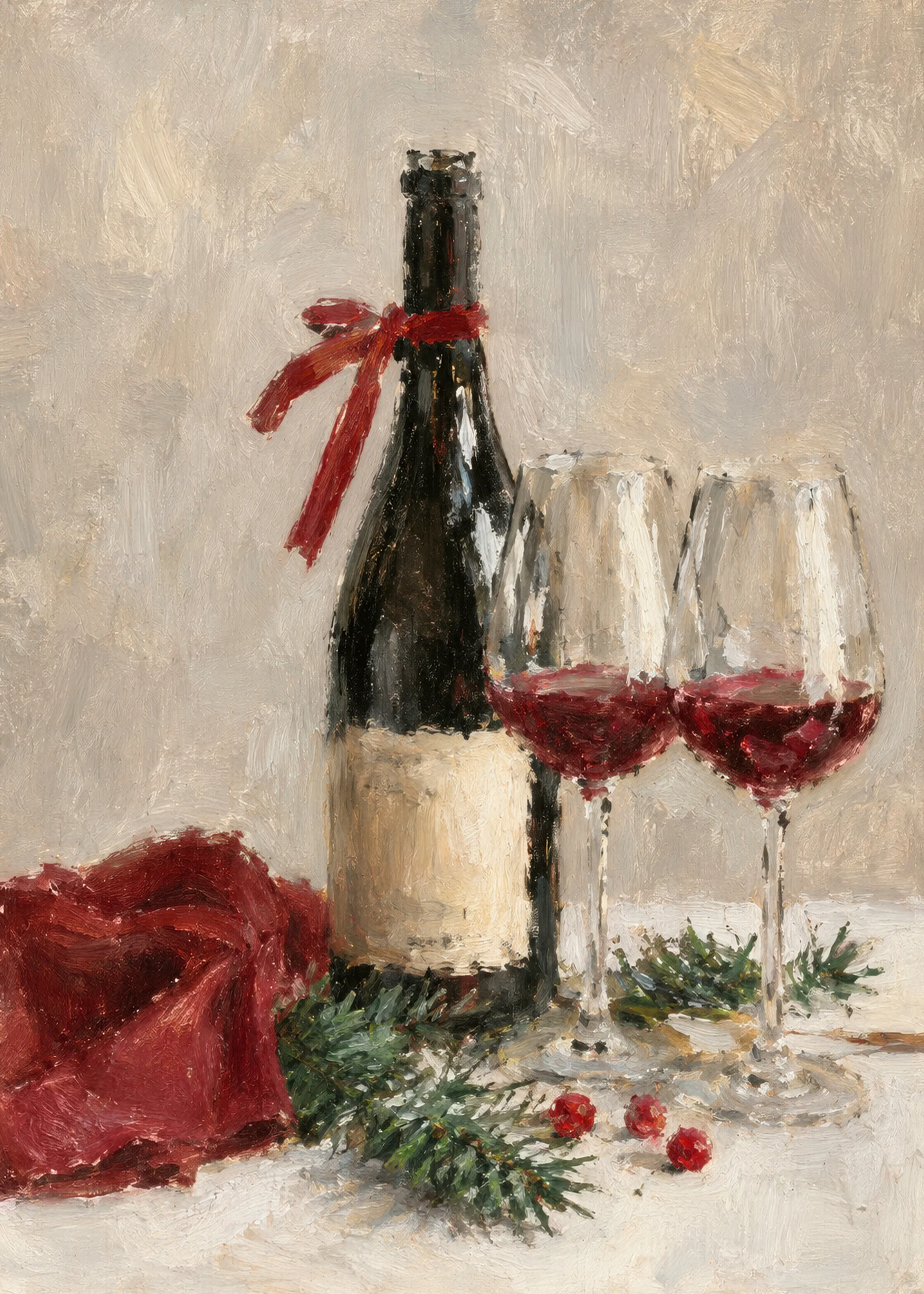 Holiday Wine Poster 0