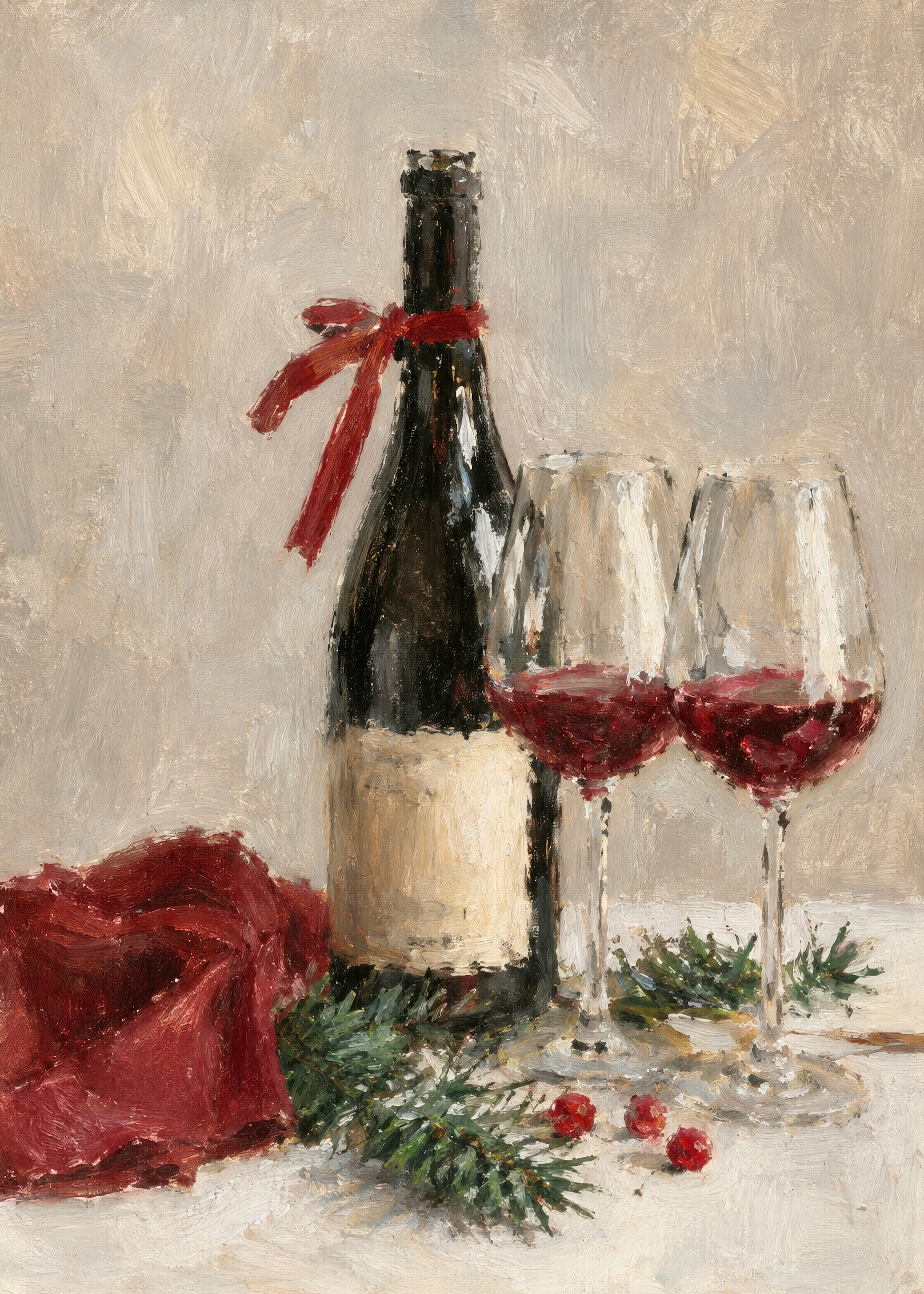 Holiday Wine Poster 0