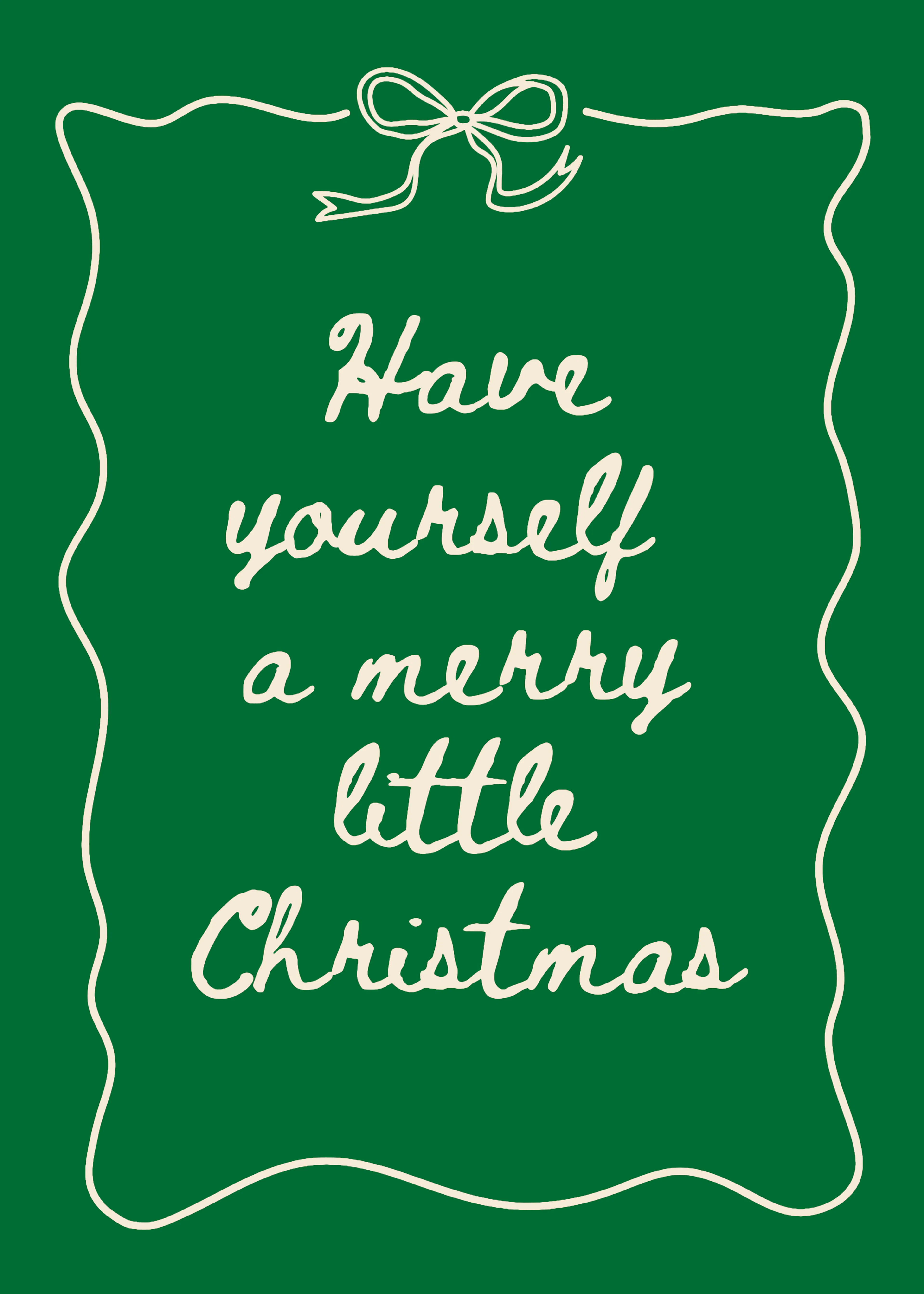 Joyeux Noël vert Poster 0
