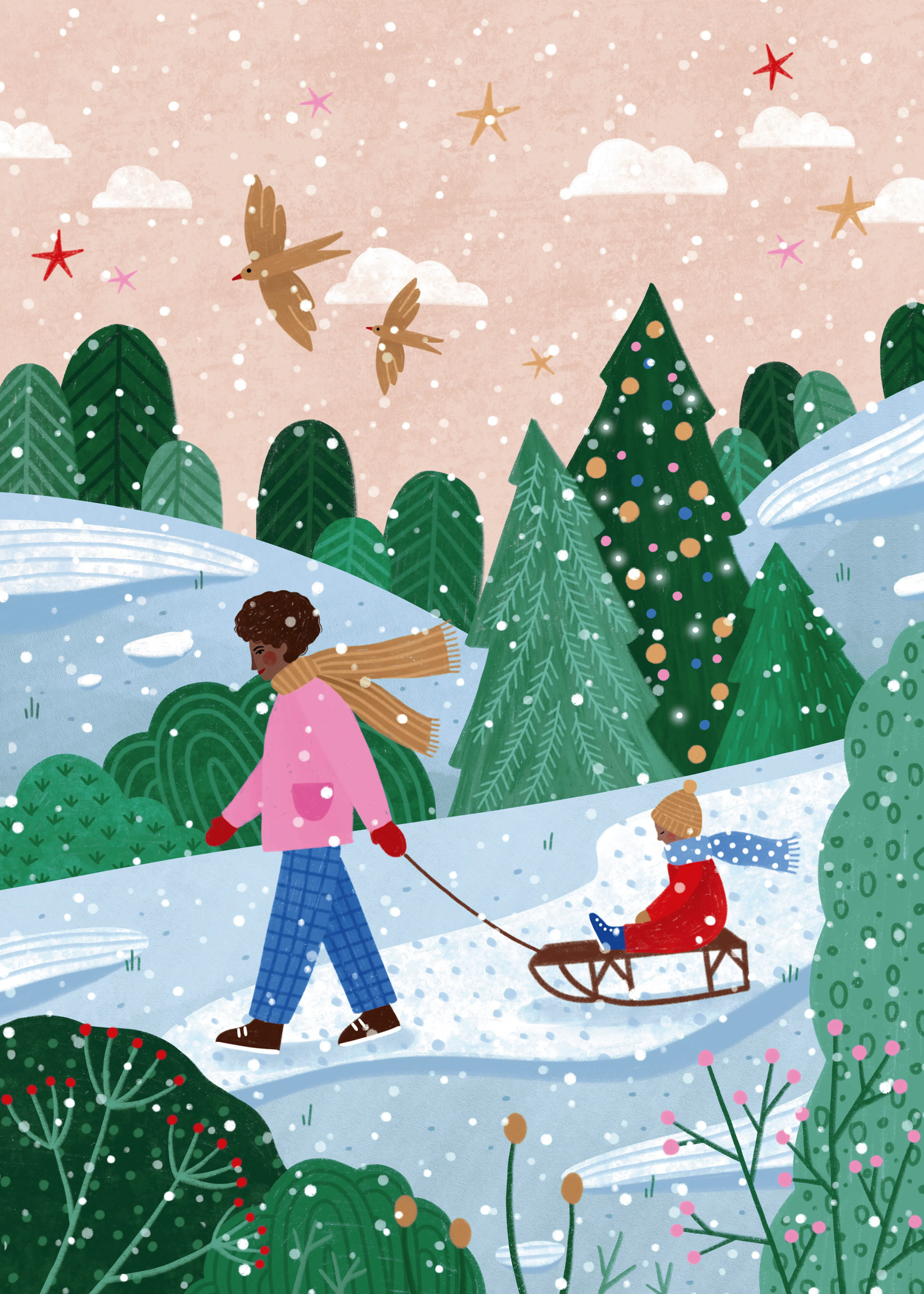 Green Winter Wonderland Poster 0