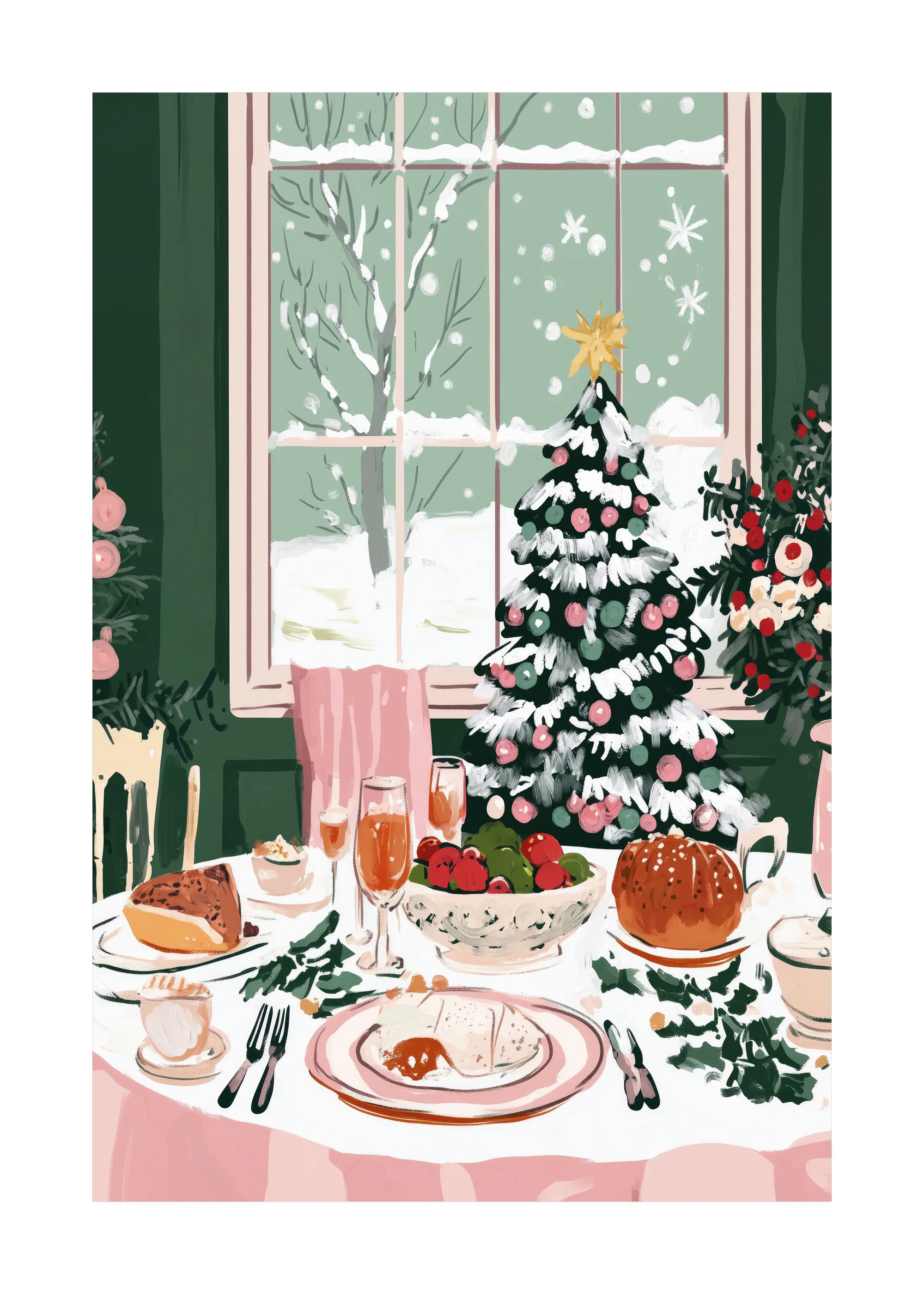 心温まるクリスマスのごちそう ポスター 0