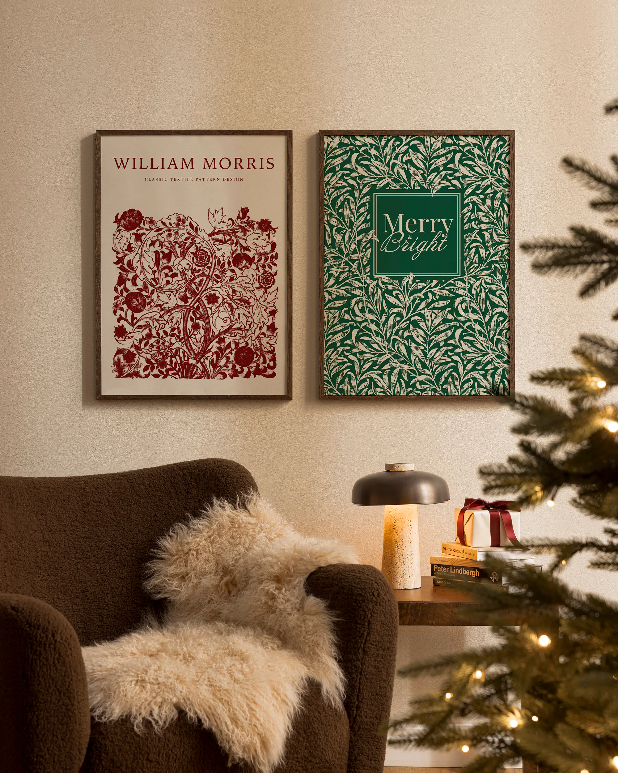 William Morris Rosso Verde Pacchetto di Poster 0
