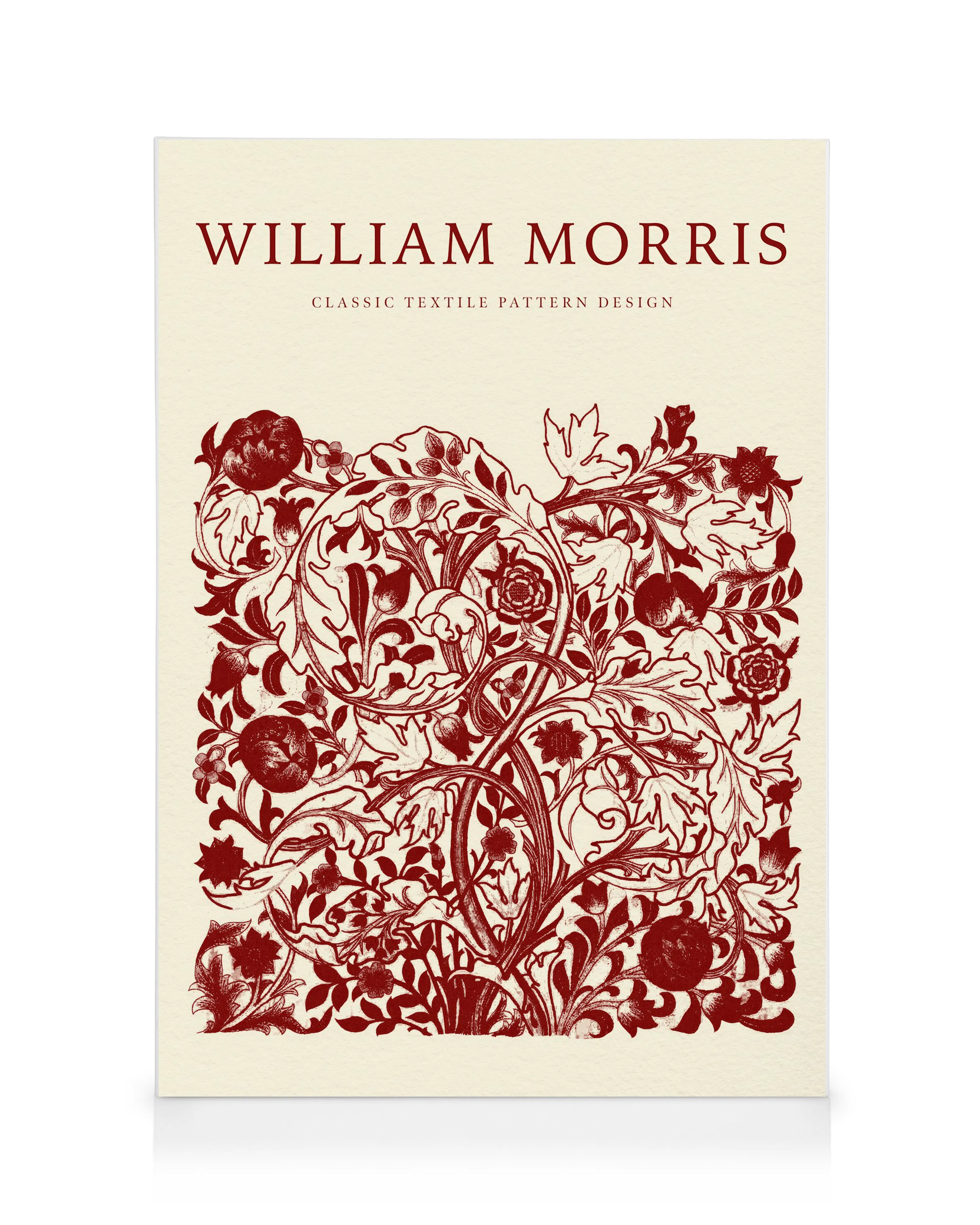 William Morris - Acanthus Portière Rot Leinwandbild 0