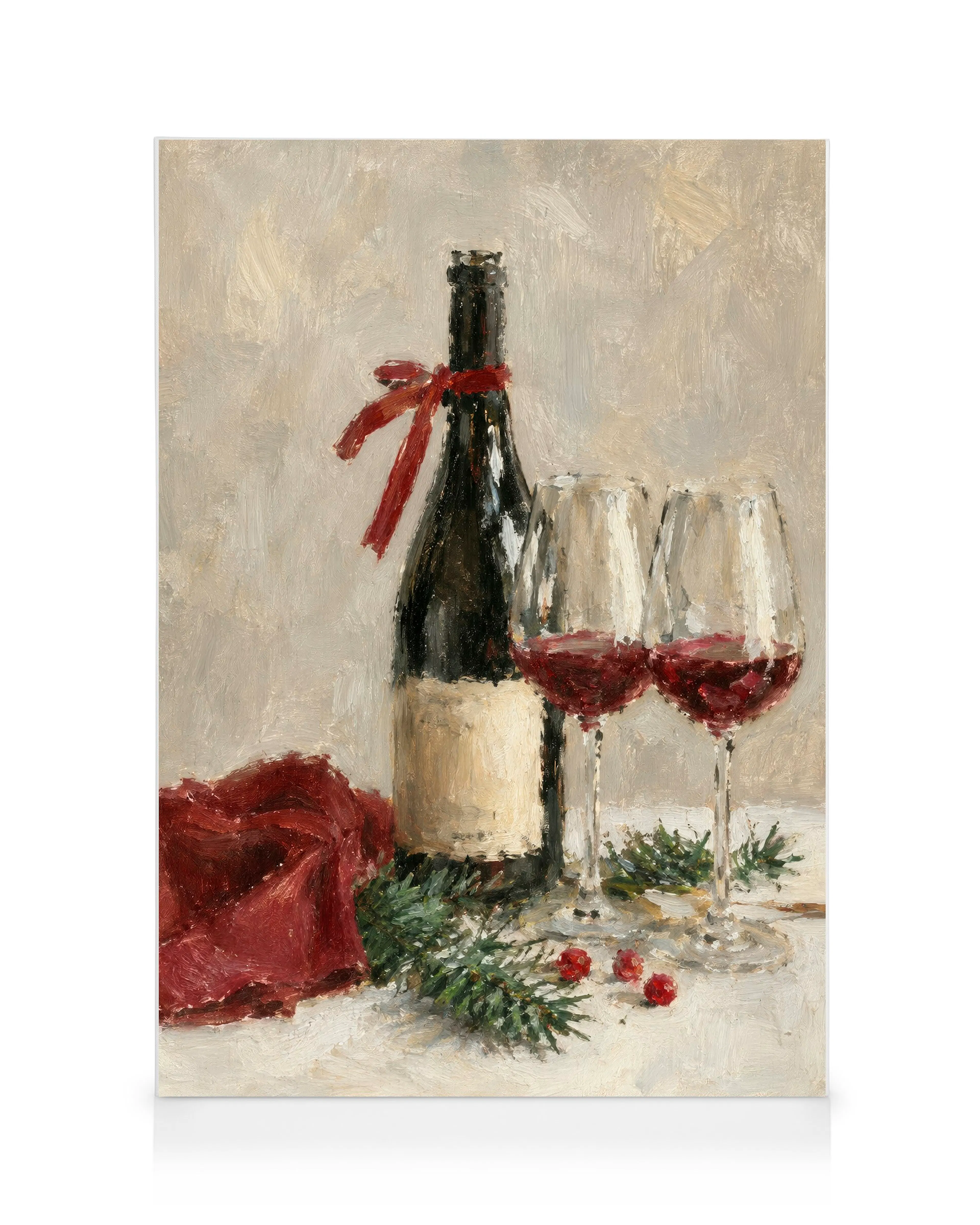 Weihnachtswein Leinwandbild 0
