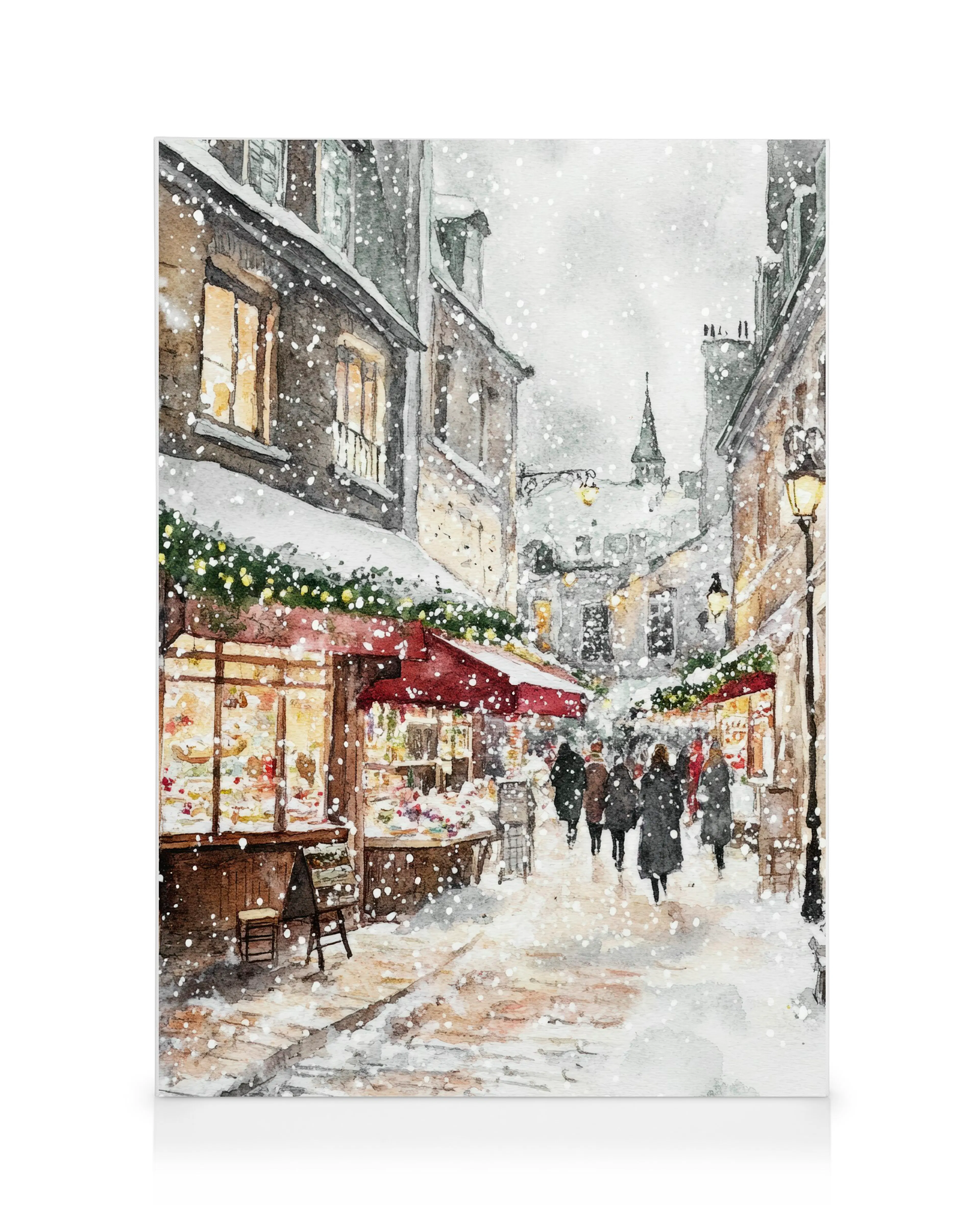 Wintermarkt Leinwandbild 0
