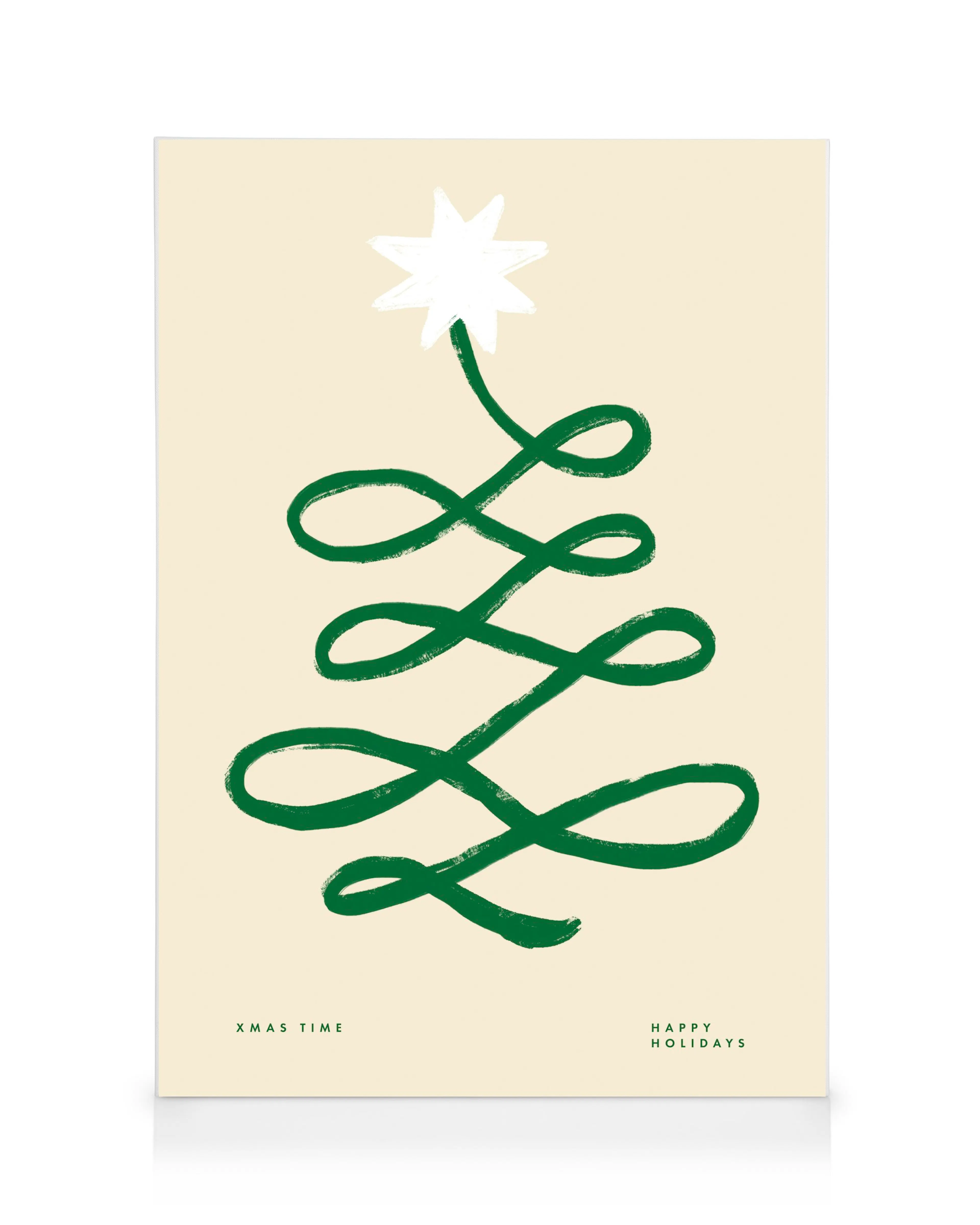 Minimalistische Weihnachten Leinwandbild 0