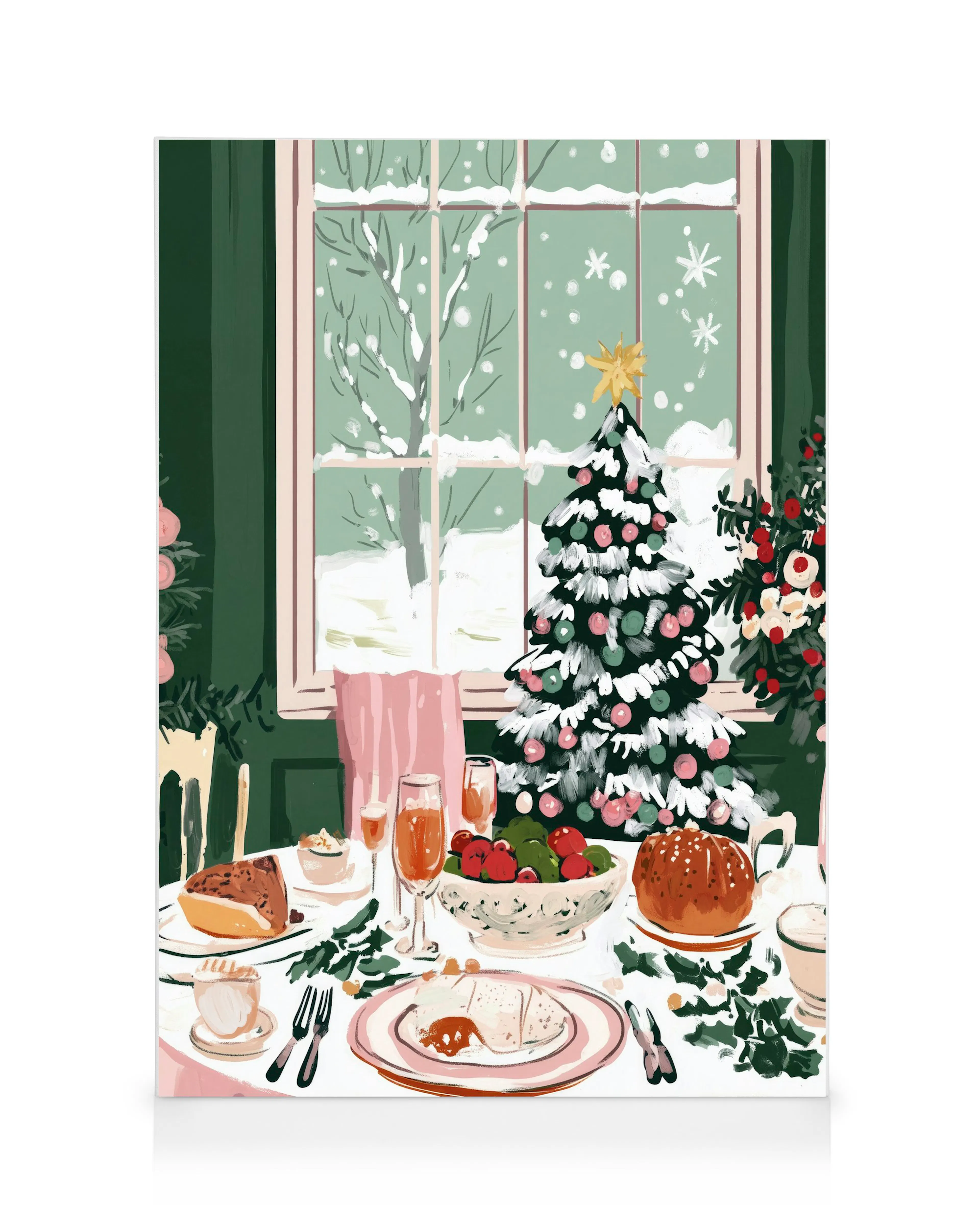 Gemütliches Weihnachtsfest Leinwandbild 0