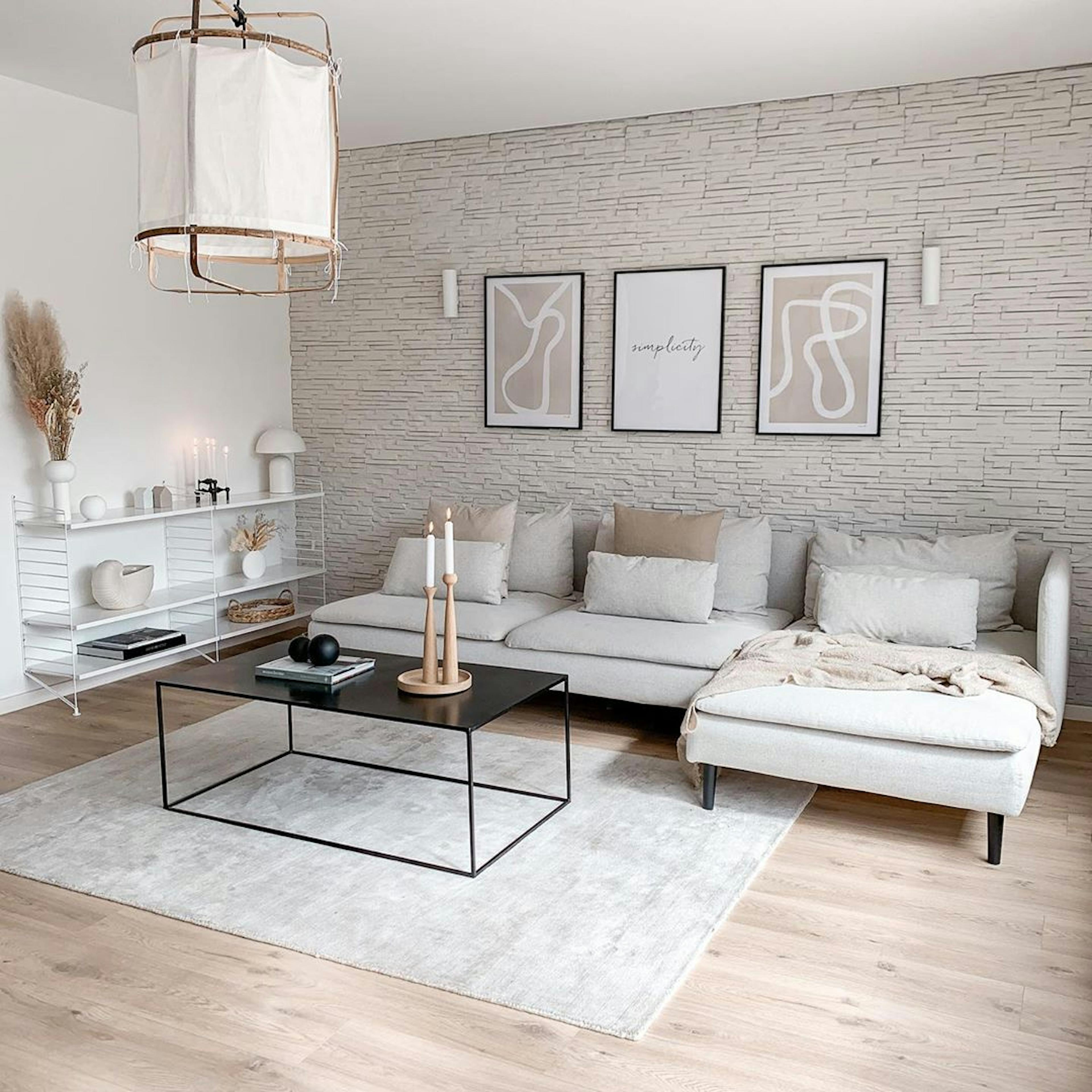 Scandinavian style gallery wall art stylish abstract posters